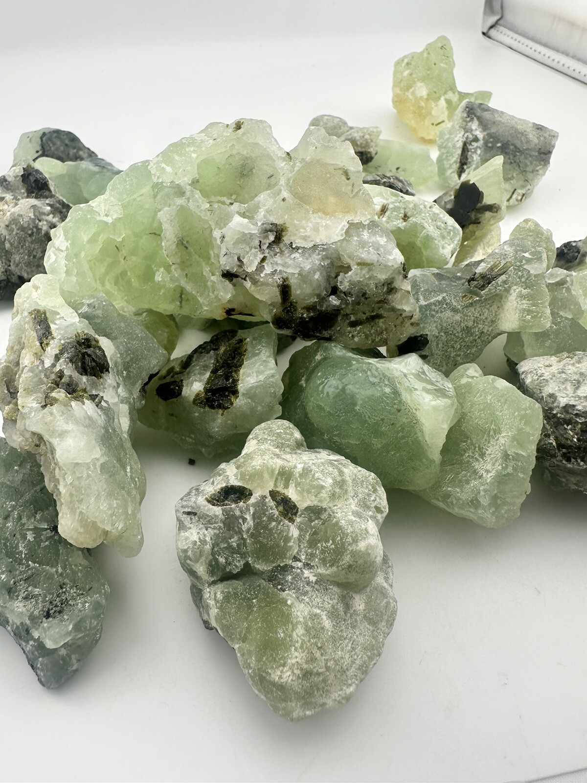 1 8 lb Prehnite with Epidote Inclusions from Mali Jewelry Making Gemstones
