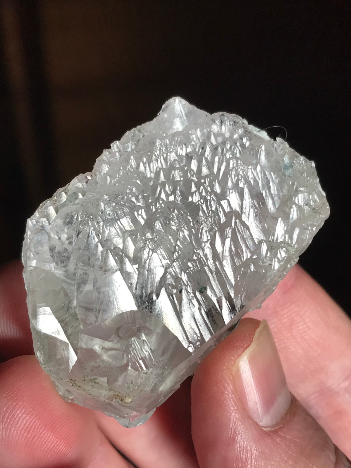 Quartz, skeletal “iceberg”, floater crystal, Auernig, Mallnitz, Austria