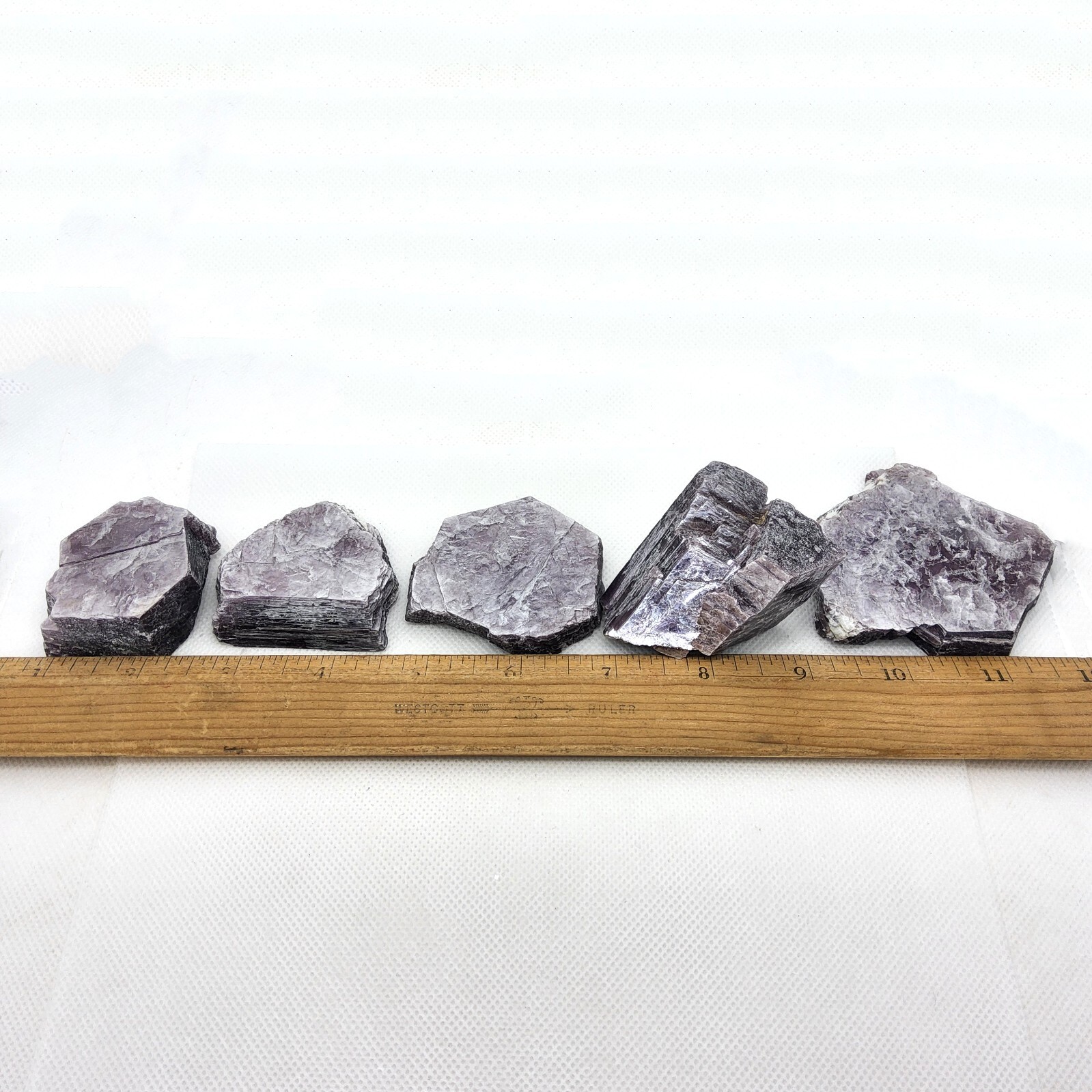 Lepidolite, mica, 5 pieces, lot, specimen, display, mineral, purple, #R-5515