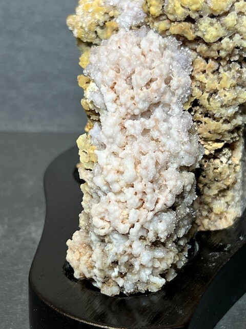 RARE BEAUTIFUL UNIQUE 3 7/16 ” DRUZY AMETHYST STALACTITE FORMATION, URUGUAY