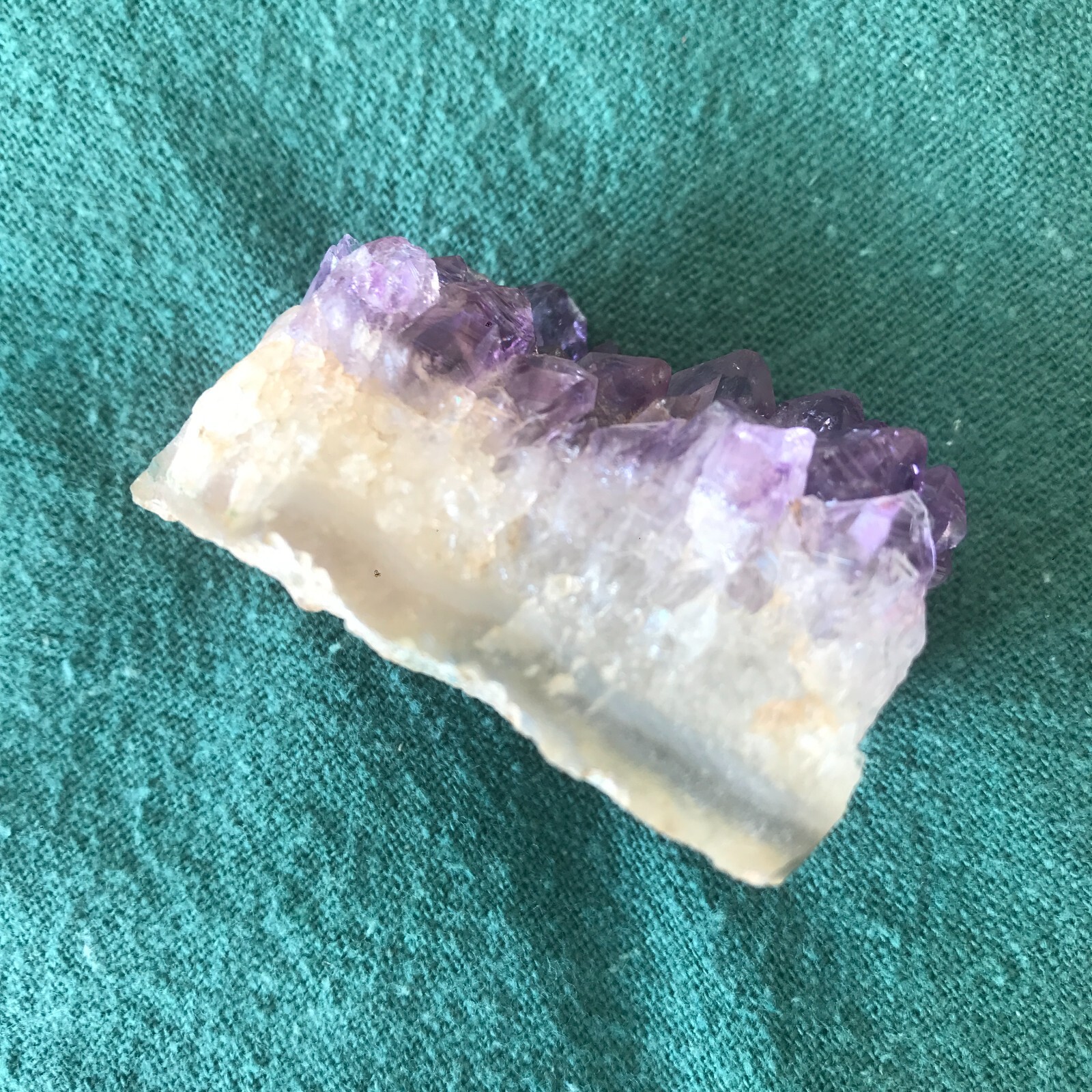 Natural Purple Amethyst Crystal Palm Stone Cluster Geode 2.5 oz 1 7/8 x 1 1/2 in