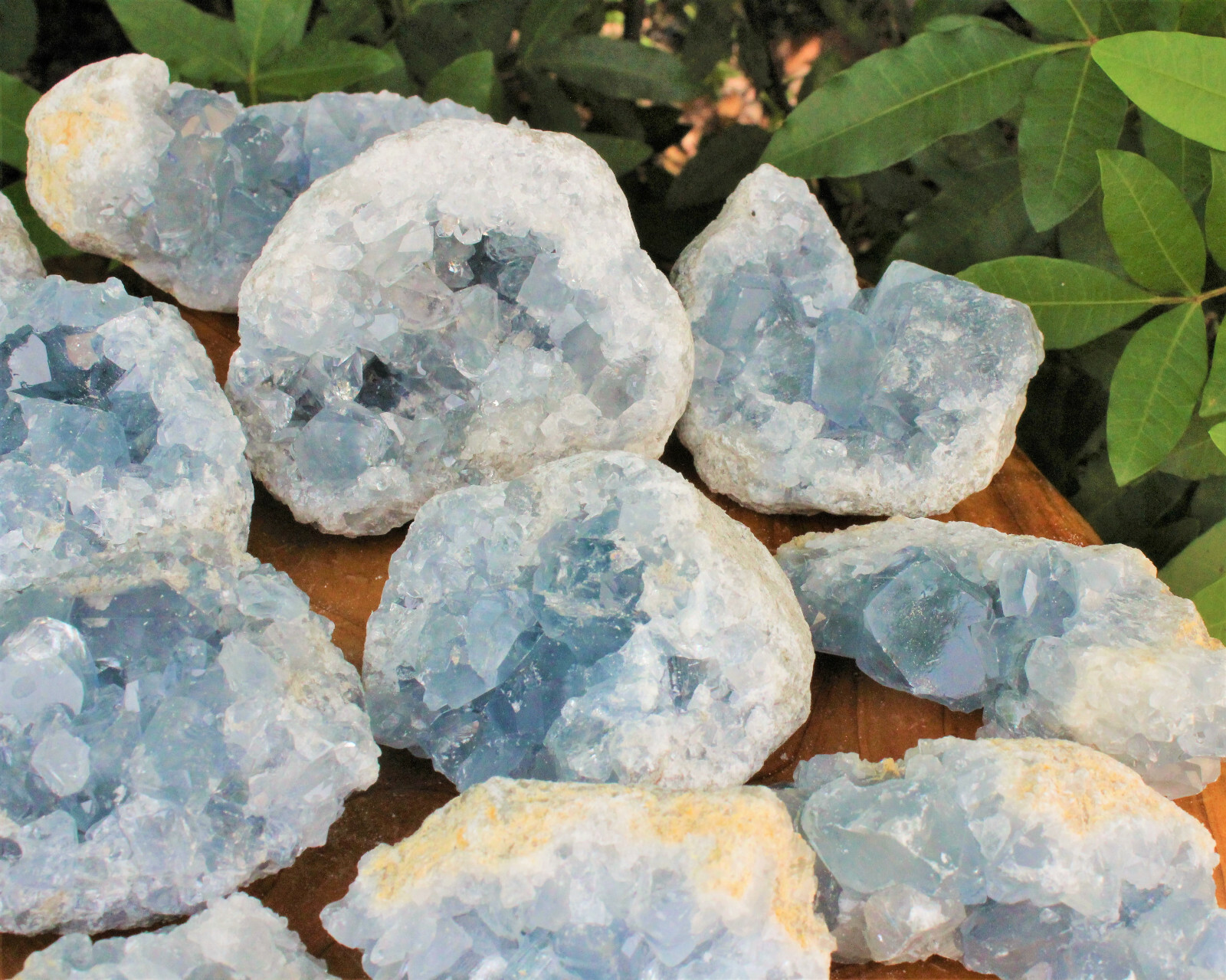 Celestite Cluster 4 – 7 oz: Natural Blue ‘AAA’ Grade Specimens from Madagascar