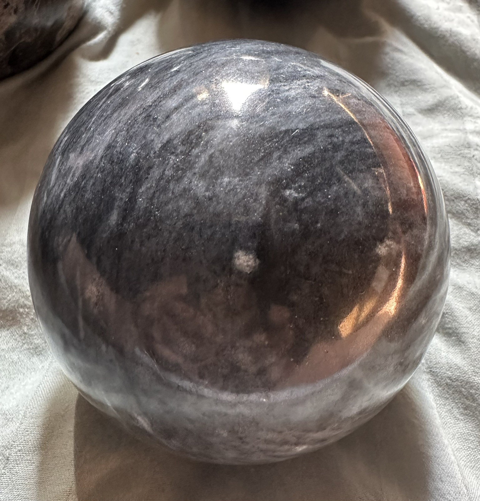 6 Solid Marble Polished Balls Decorative Sphere/ Orb Heavy Stone 3.75-4”
