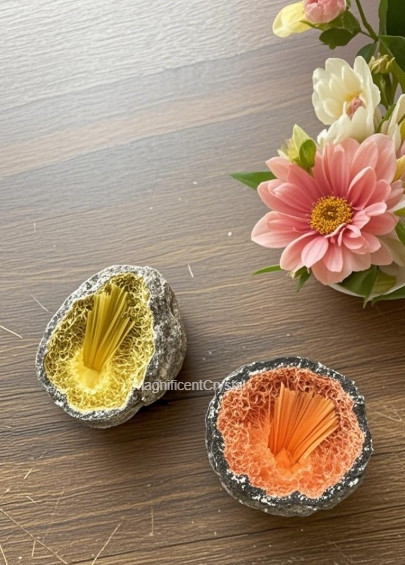 3pc Mineral Art Set Crystal Specimen Home Decor Mineral Collection Healing Gift