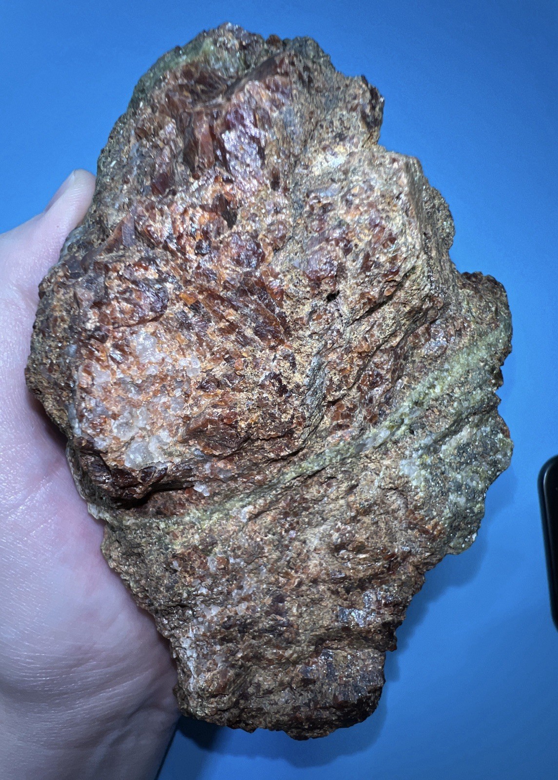 Large 3 lb 5 oz Garnet in Epidote Skarn – Donnelly, Idaho