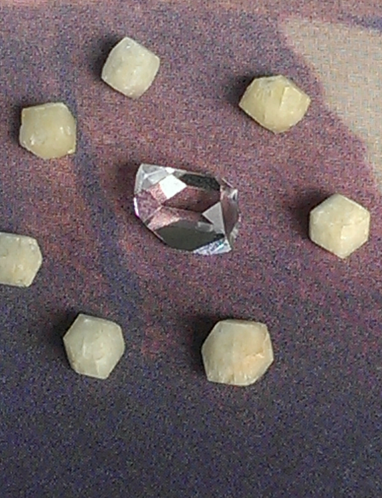 RHODIZITE & HERKIMER DIAMOND CRYSTAL KIT! Dynamic Pairing For Reiki Grids Bliss