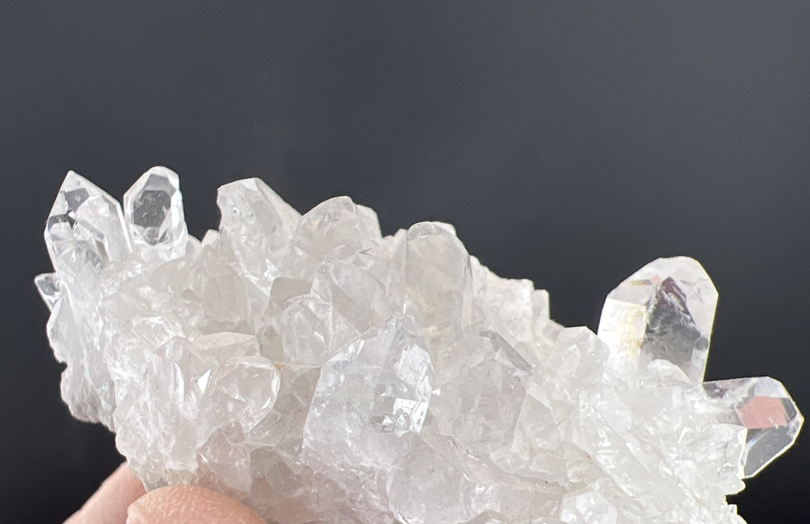 Natural Clear Lemurian Quartz Crystal Cluster Minas Gerais, Brazil 60 grams