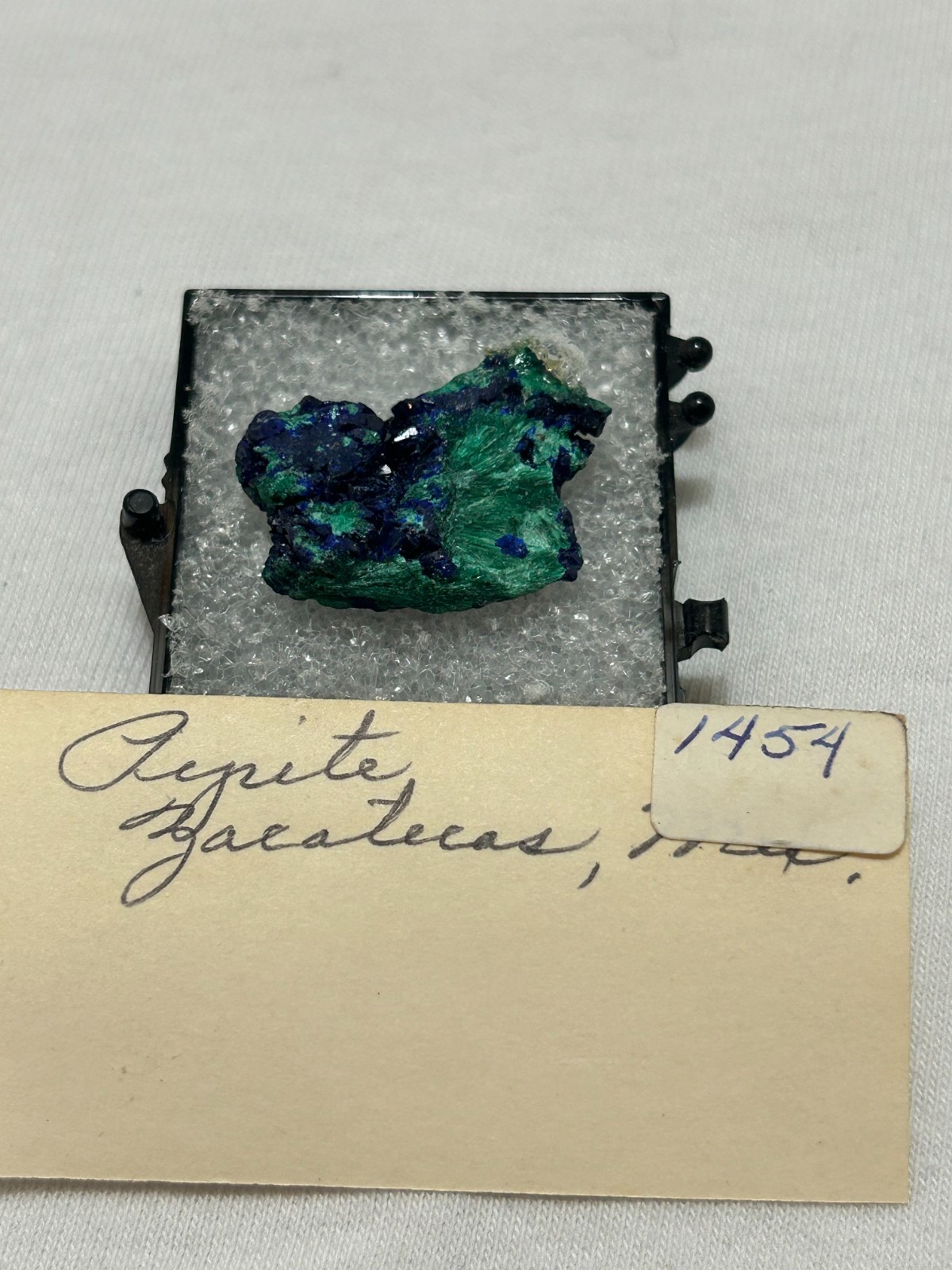 Azurite on Malachite Mineral Specimen – Zacatecas Mexico – Vintage Collection