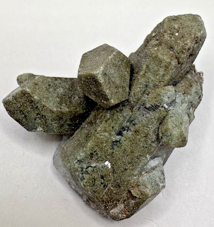 Natural Green Epidote Crystal Cluster Raw Mineral Specimen Collector Stone
