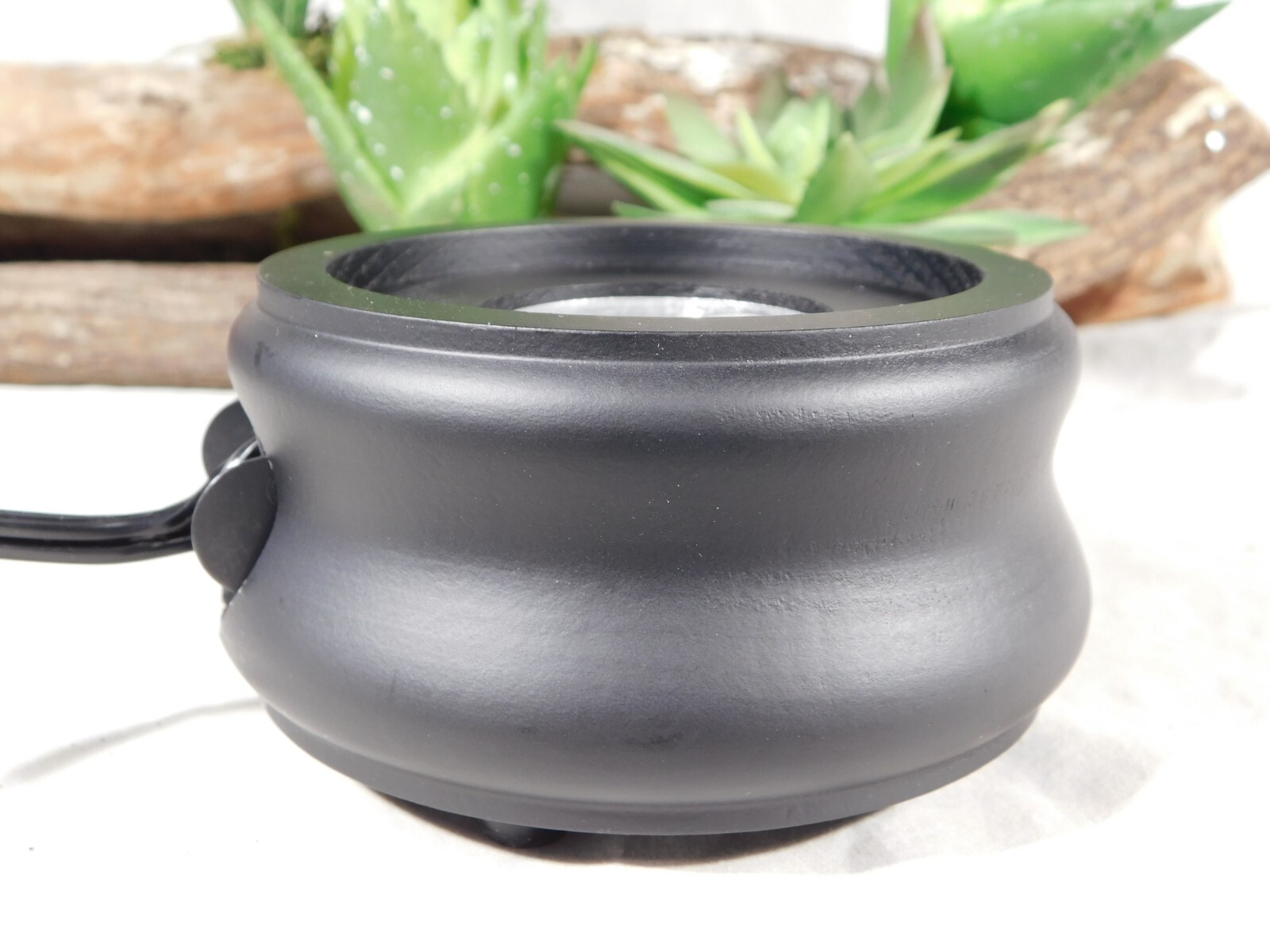 LIGHTED Display Stand Round Shape Black Color