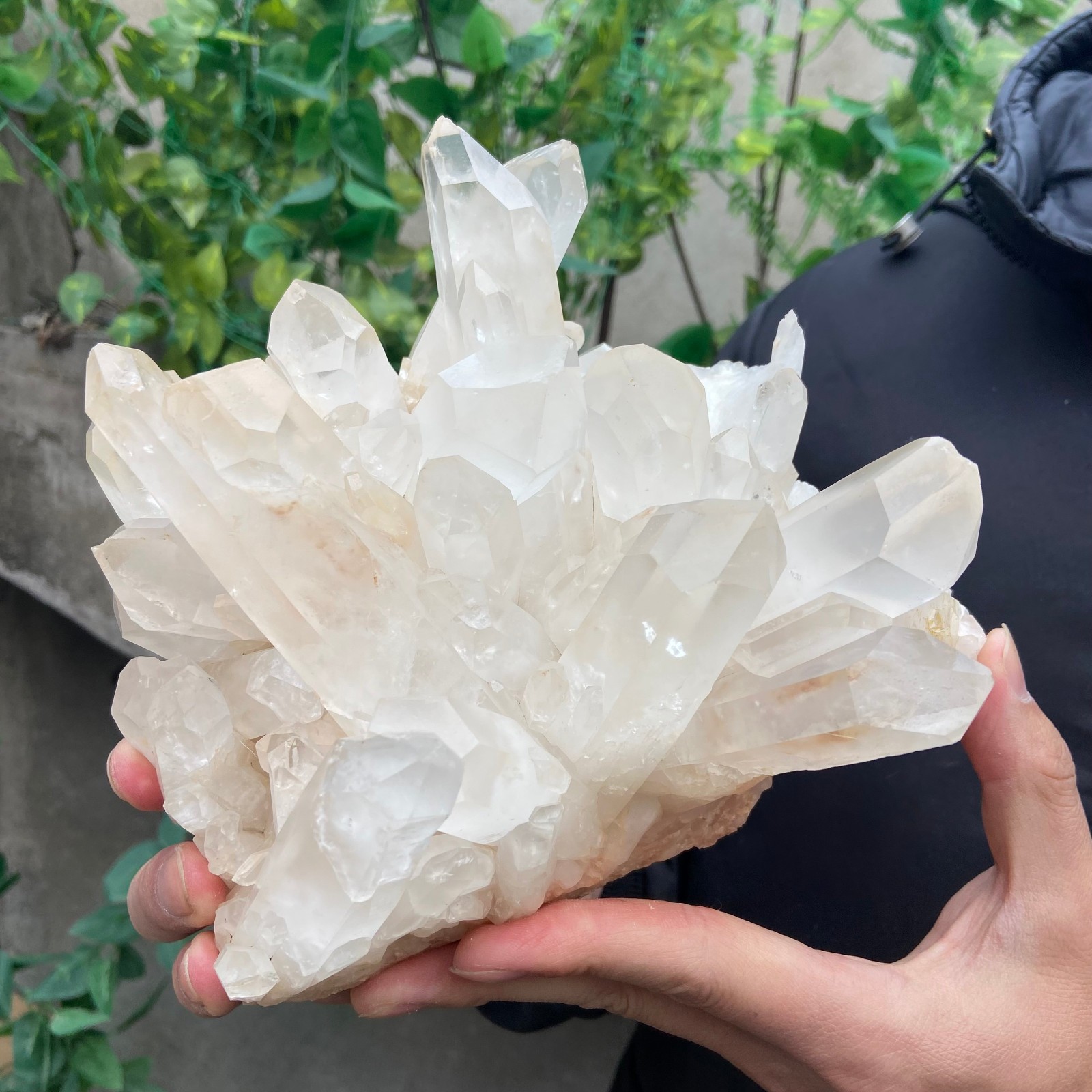 5.7lb Natural Clear White Quartz Crystal Cluster Rough Healing Specimen