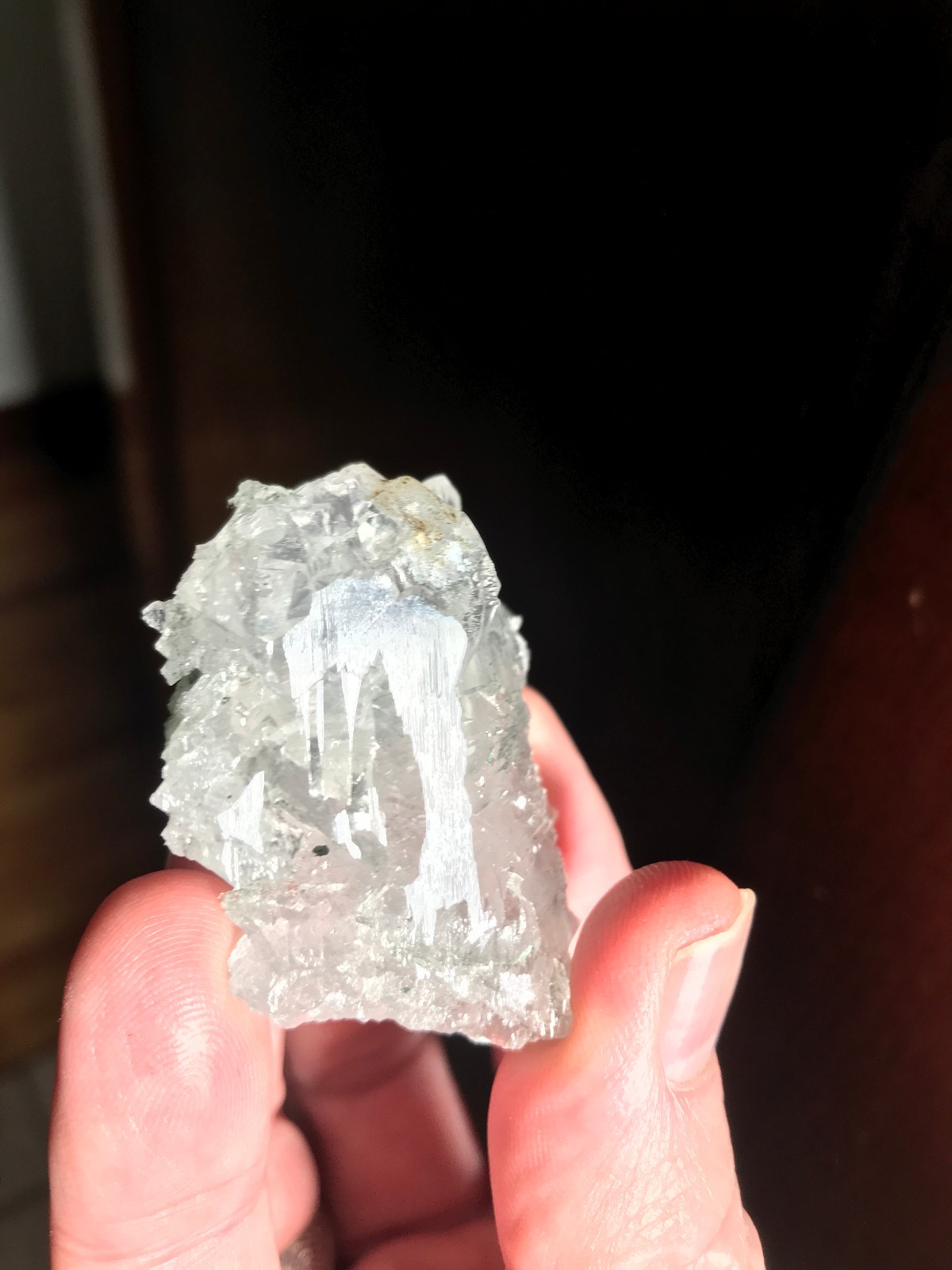 Quartz, skeletal “iceberg”, floater crystal, Auernig, Mallnitz, Austria
