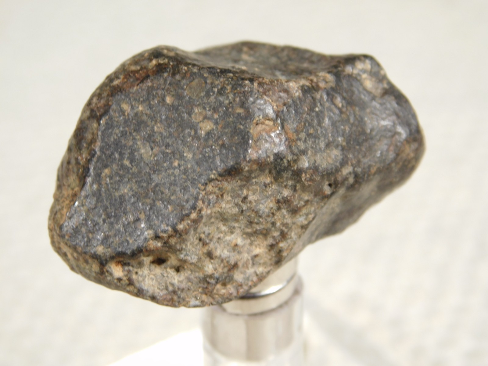 Stony METEORITE with DARK Fusion Crust 100% Natural 23.3gr