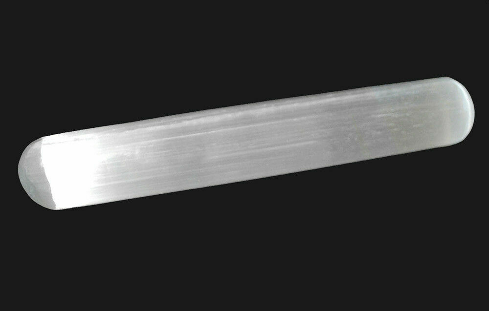 LOT Selenite Wands 18 Smooth Polished Crystal Massage Wand Healing Stick Log 7″