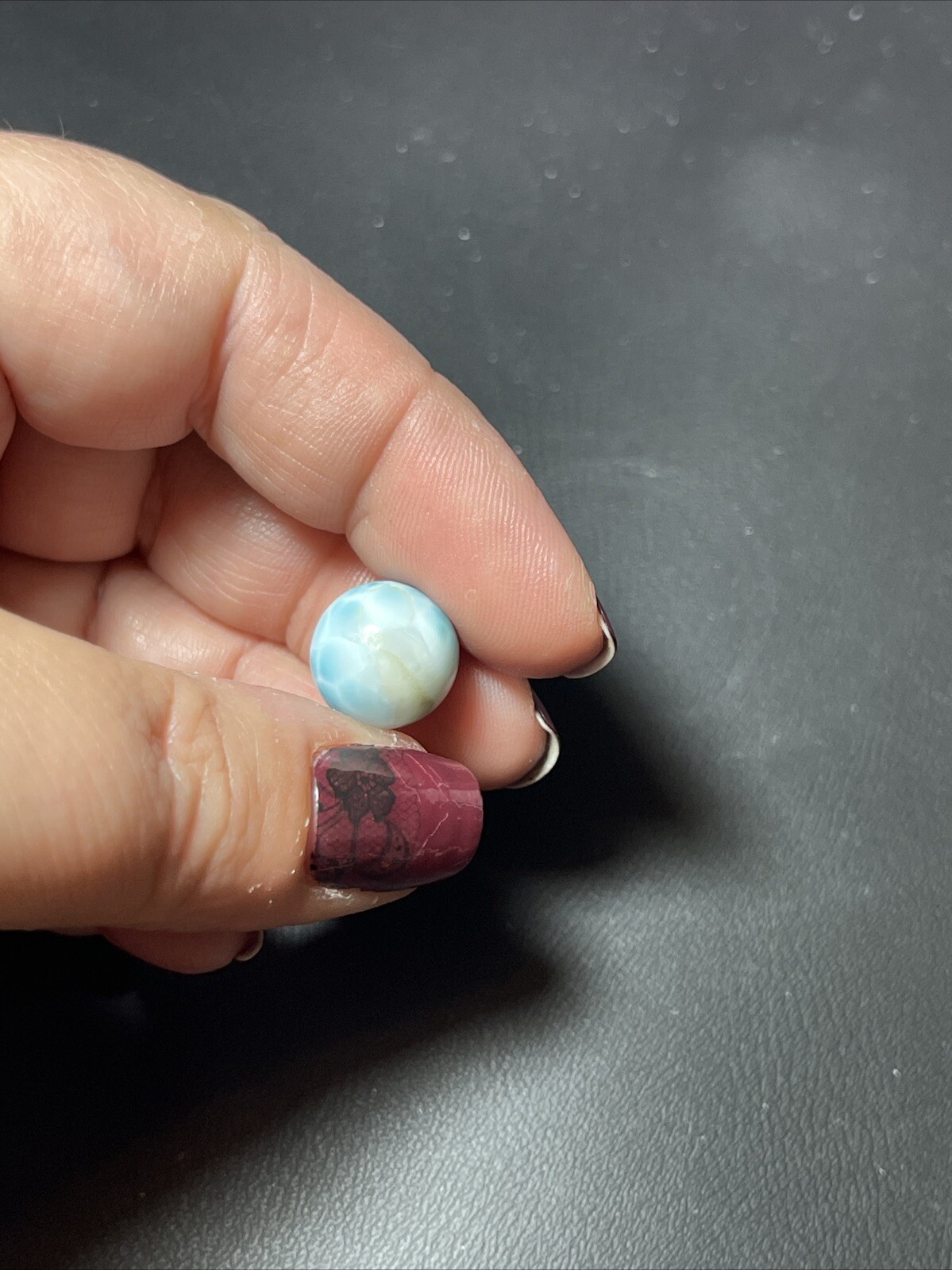 Larimar Mini Sphere Ball Orb Marble 12mm
