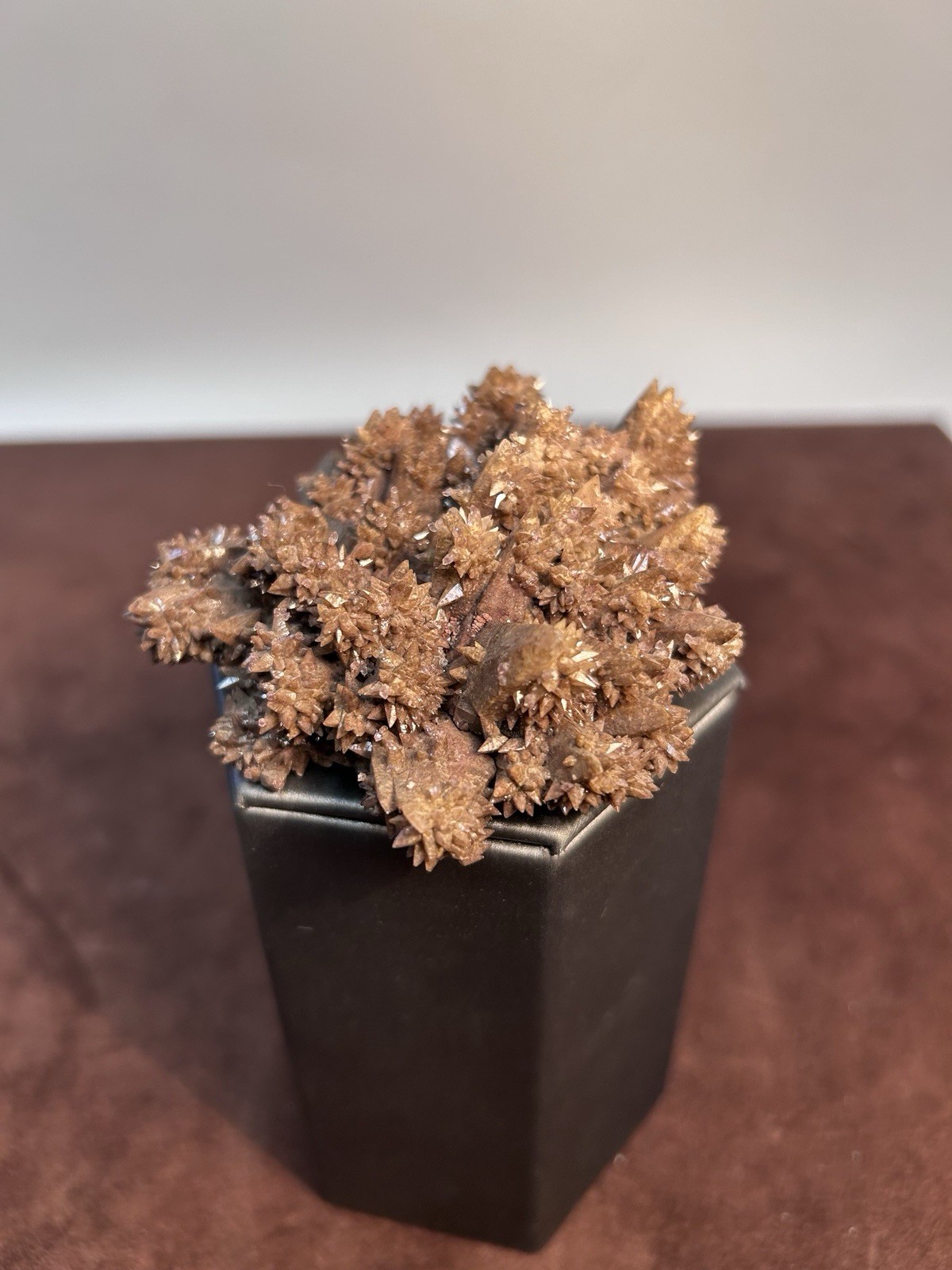 Dogtooth Calcite Cluster Santa Eulalia Mexico Old Labels Cabinet Specimen