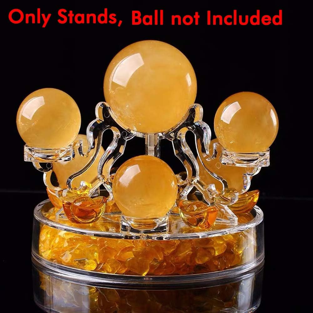 Acrylic Crystal Ball Base Display Stand Transparent Glass Sphere Ball Holder