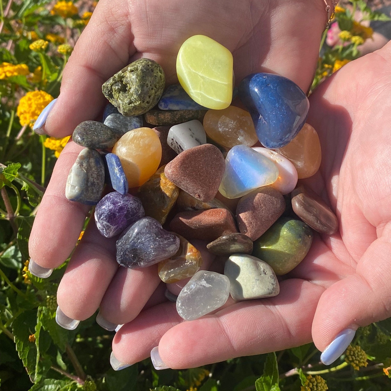 Bulk Assorted Tumbled Crystal Stones A Grade Natural Mixed Gemstone Lot