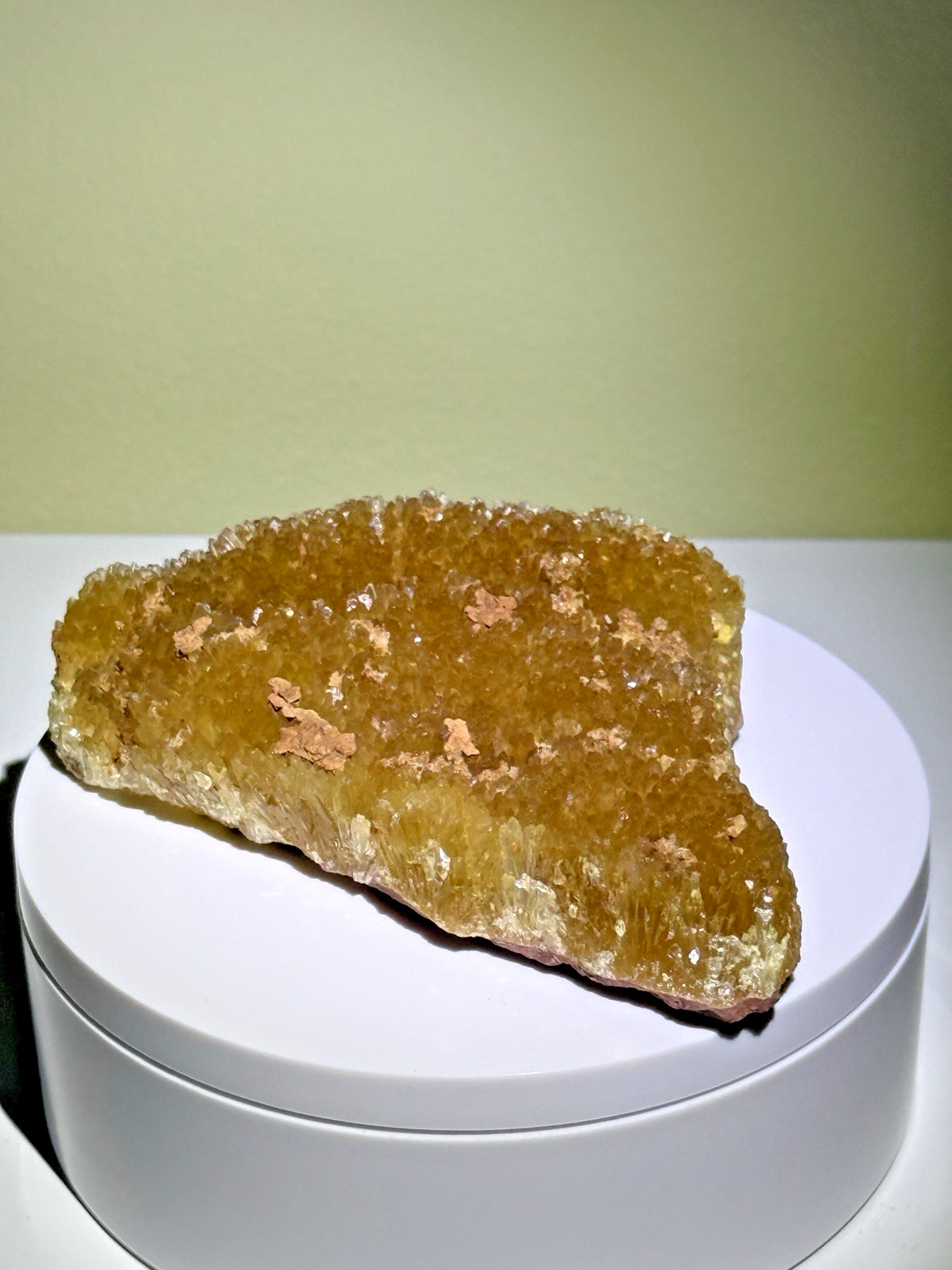 GOLDEN Fluorescent Orange Calcite Mineral Specimen – Morocco