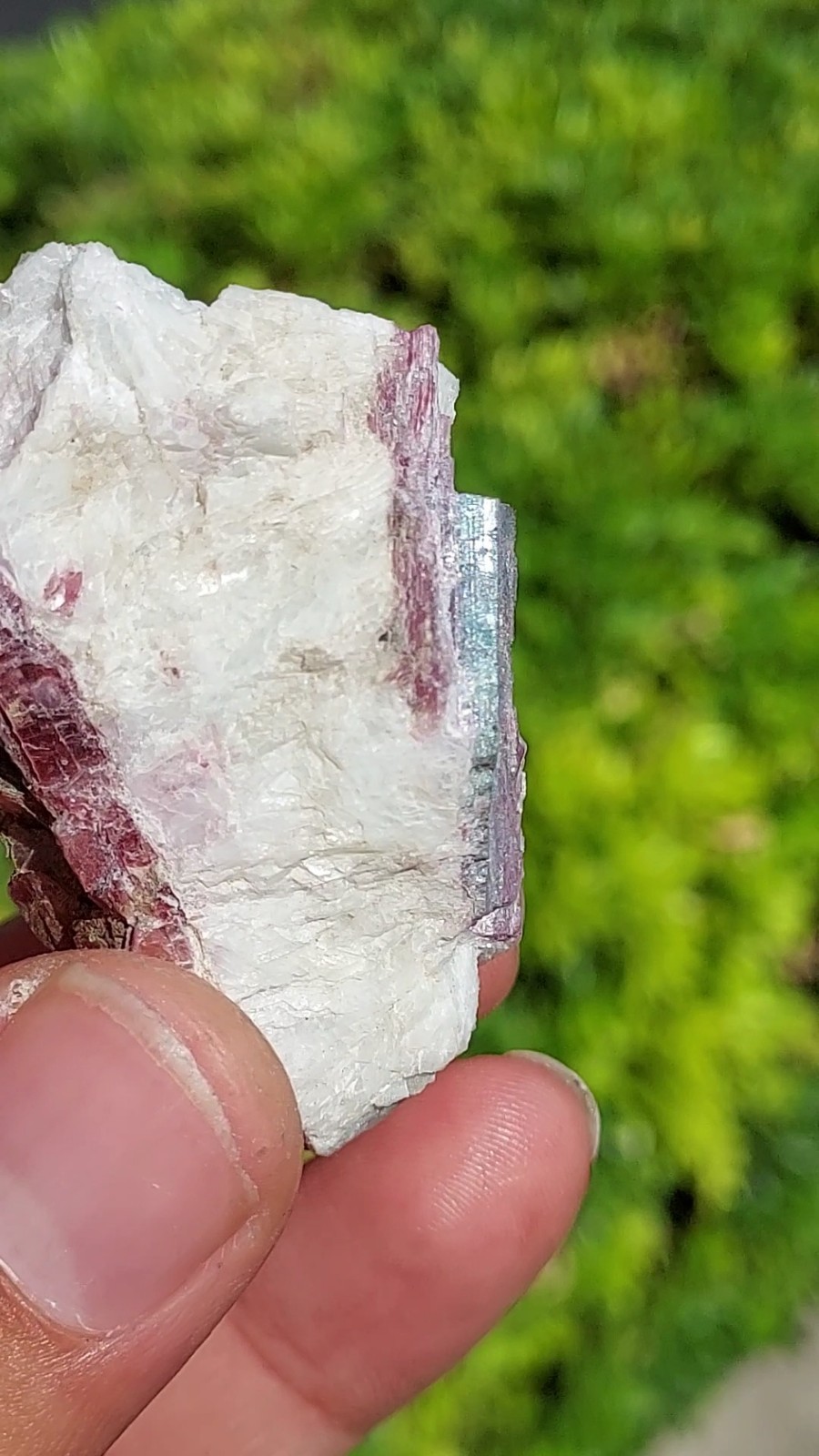 LARGE PARAIBA CUPRIAN BLUE PINK TOURMALINE COPPER BEARING BATALHA MINE BRAZIL