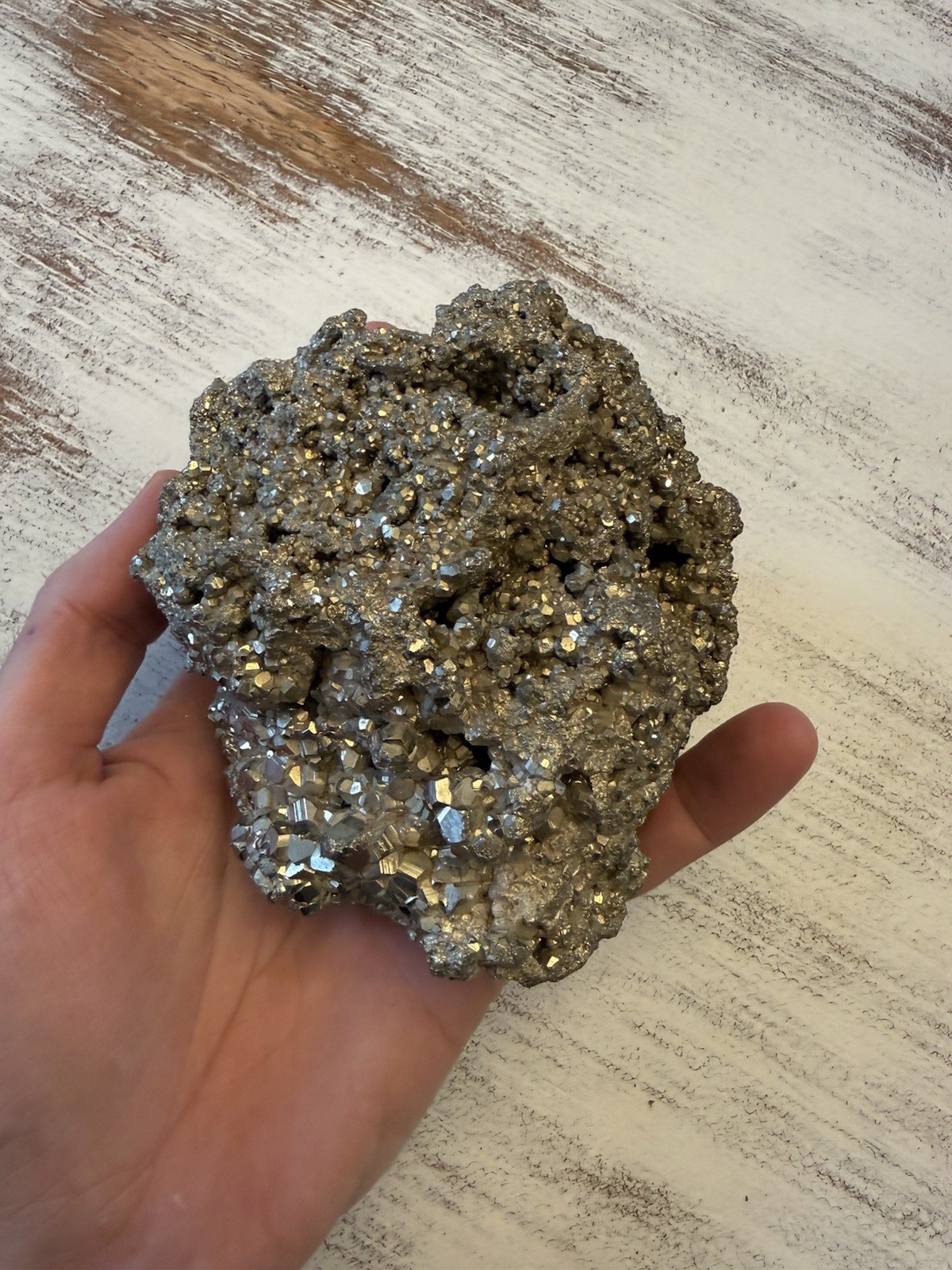 LARGE Uncut Iron Pyrite Natural Chispa Crystals Fools Gold – 1200g – 2.63 lbs