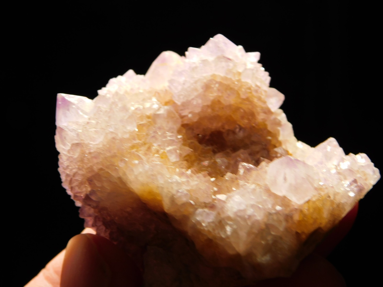 SPIRIT Quartz or CACTUS Quartz Amethyst Crystal Cluster Africa 85.5gr