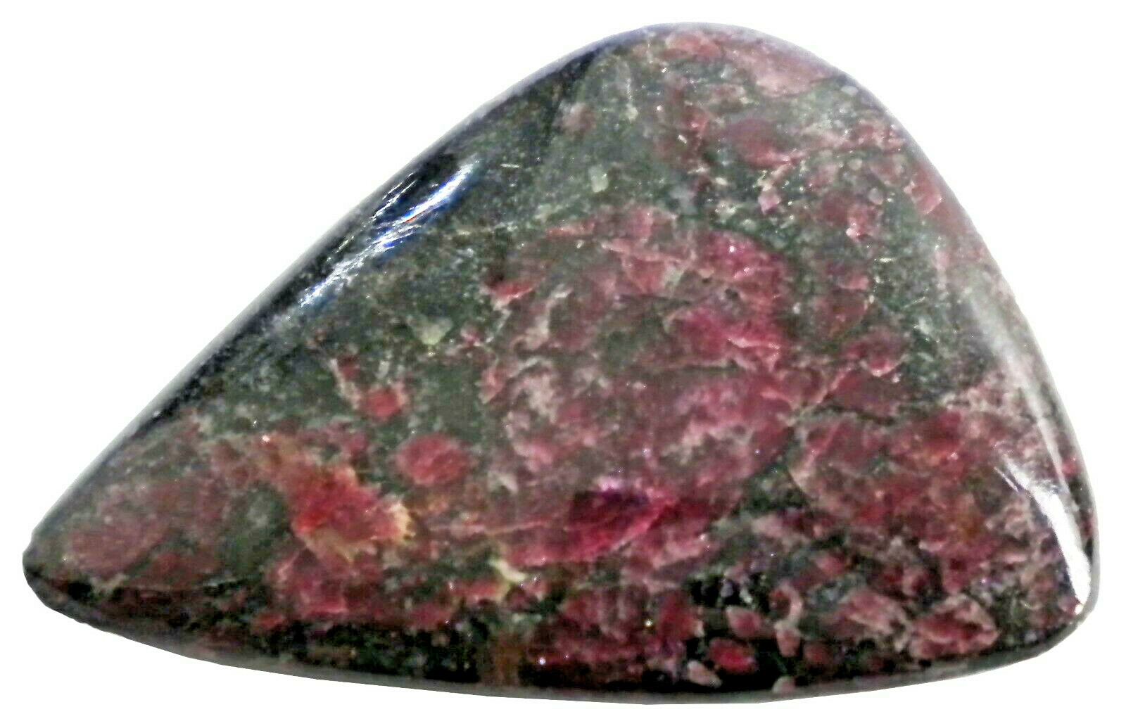 Eudialyte Polished Display Specimen – 24 grams – 1.5″ x 2.25″ x 0.2″ – EUD006