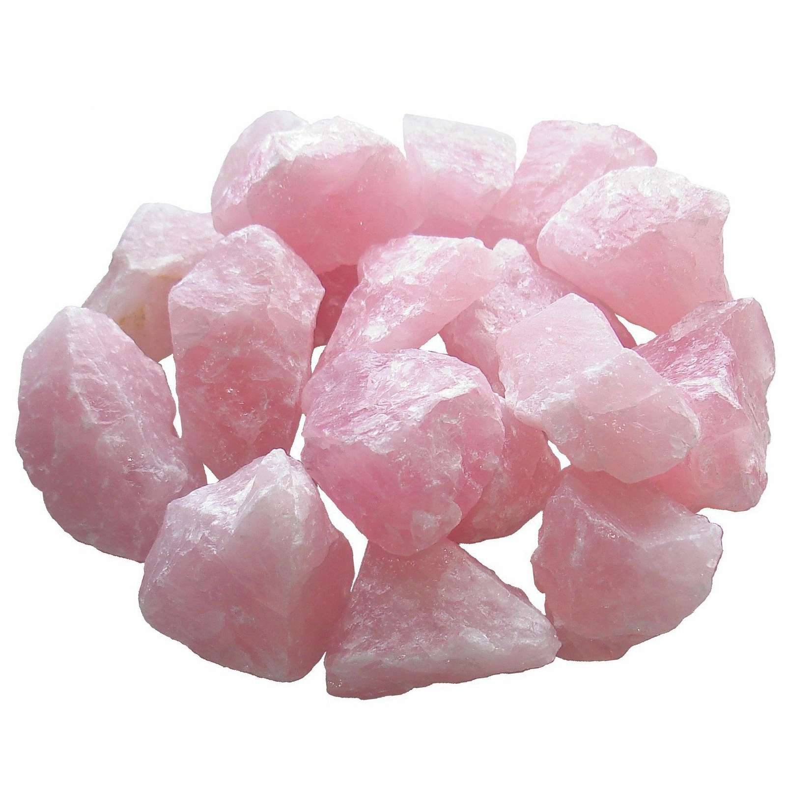 NATURAL – (1) Rose Quartz Natural Rough Crystal Specimen with Description Card