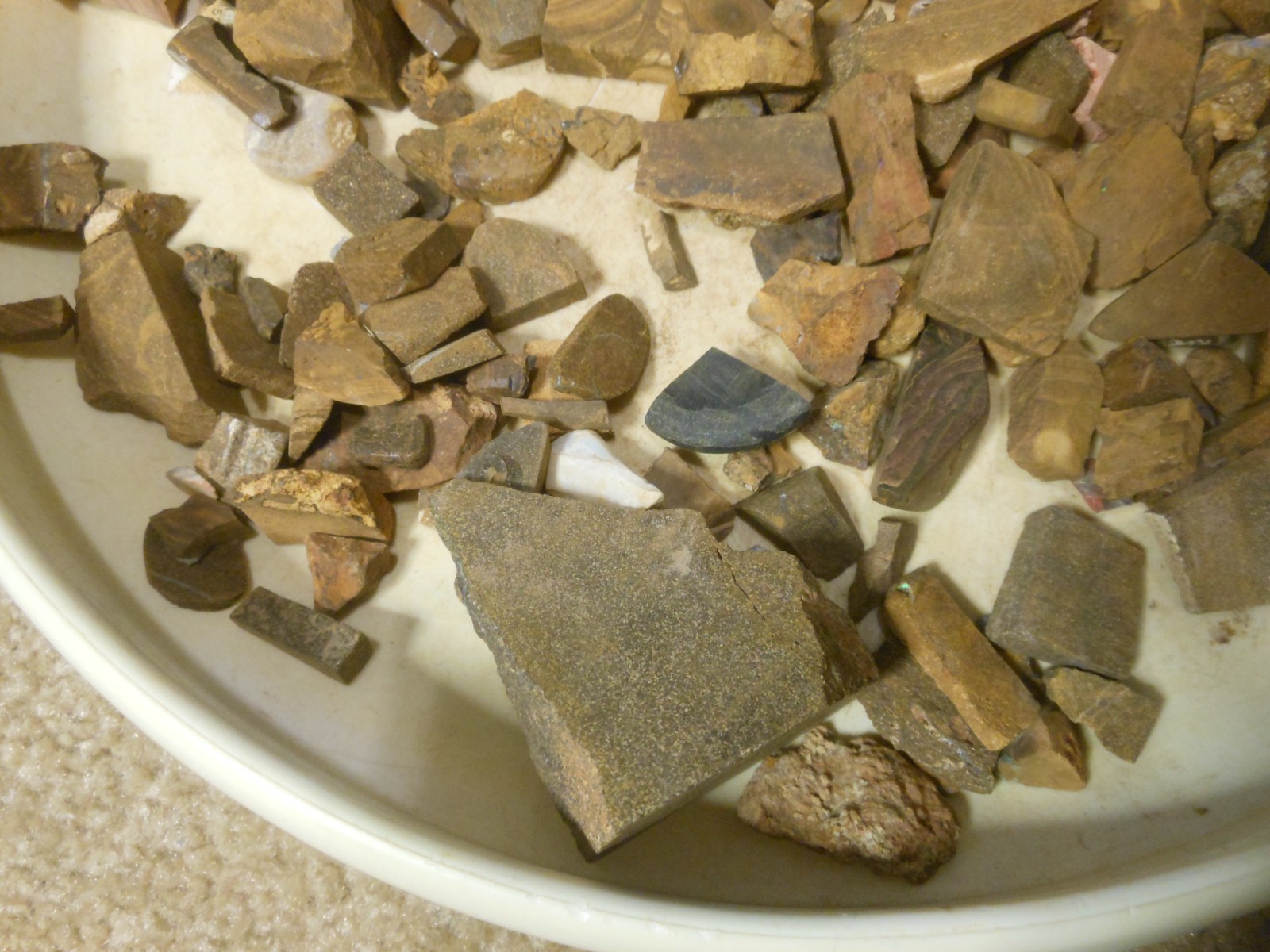 Australian Boulder Opal Rough Rubs 1.2lb Low Grade, Ships Today! USPS Priority