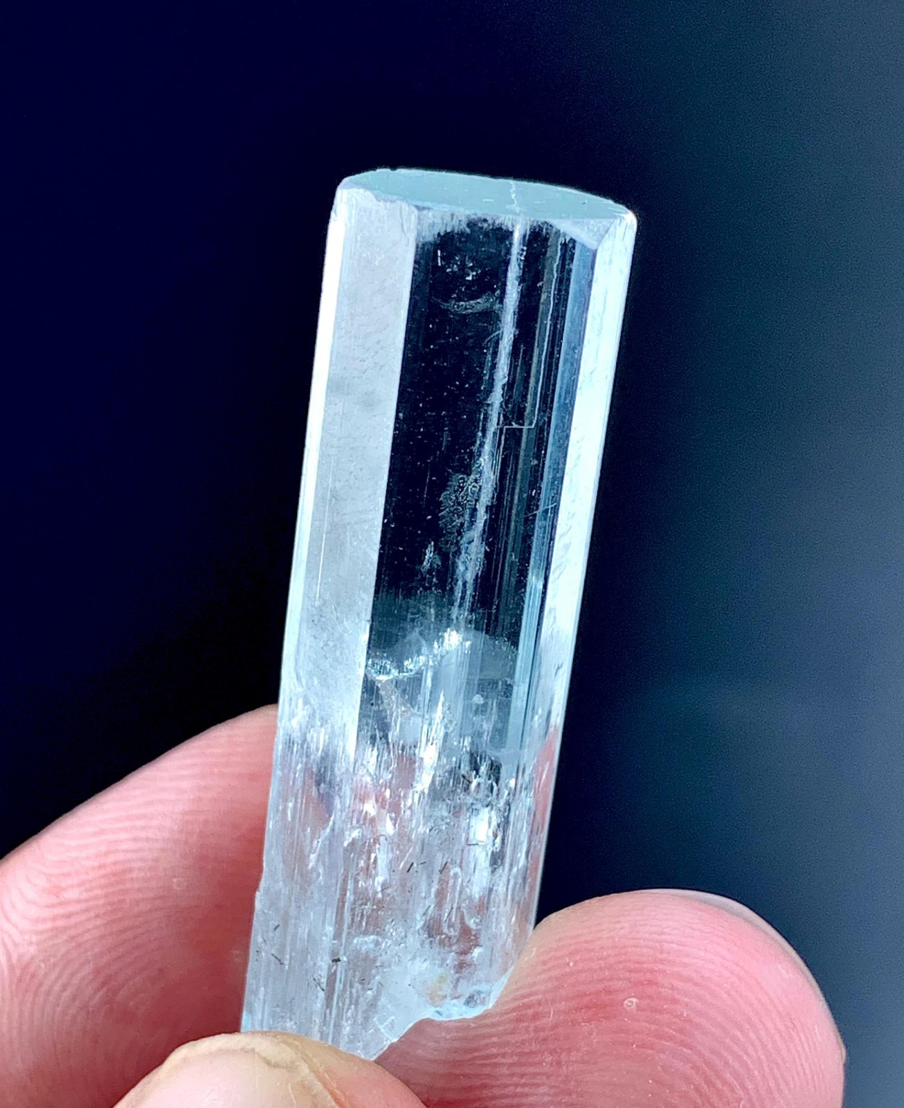 35 Carat Natural Blue Aquamarine Crystal From Shigar Valley Pakistan