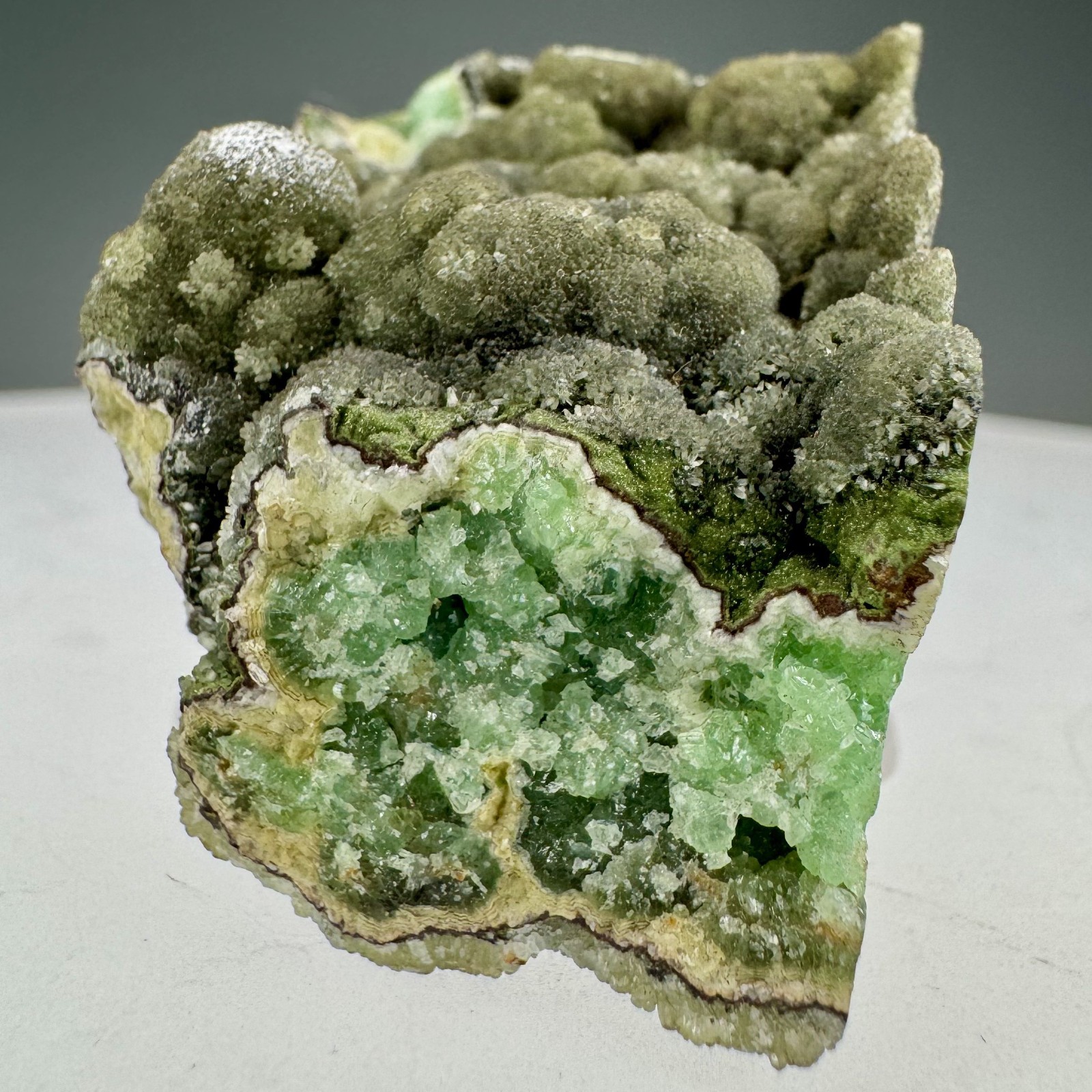 Beautiful Solid Green Smithsonite: Tsumeb Mine, Tsumeb, Namibia- Unusual!!