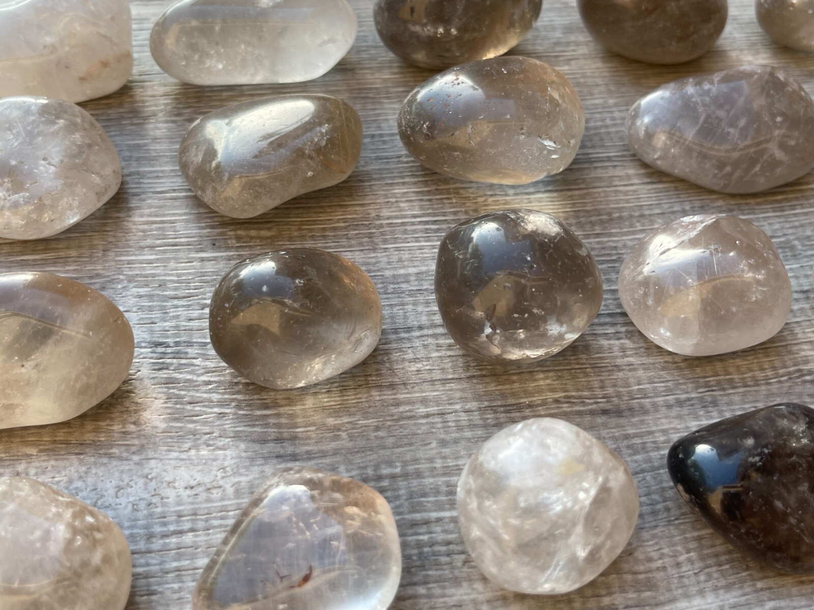 Smoky Quartz Pebble, 1-2 Inches Large Tumbled Smoky Quartz, Pick How Many
