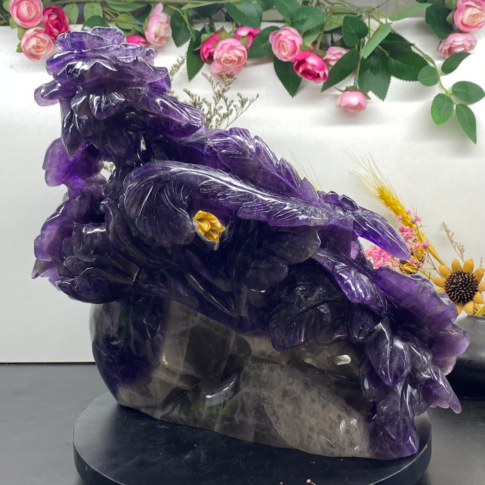 18.43LB Natural fluorite skull quartz hand carved crystal skull healing