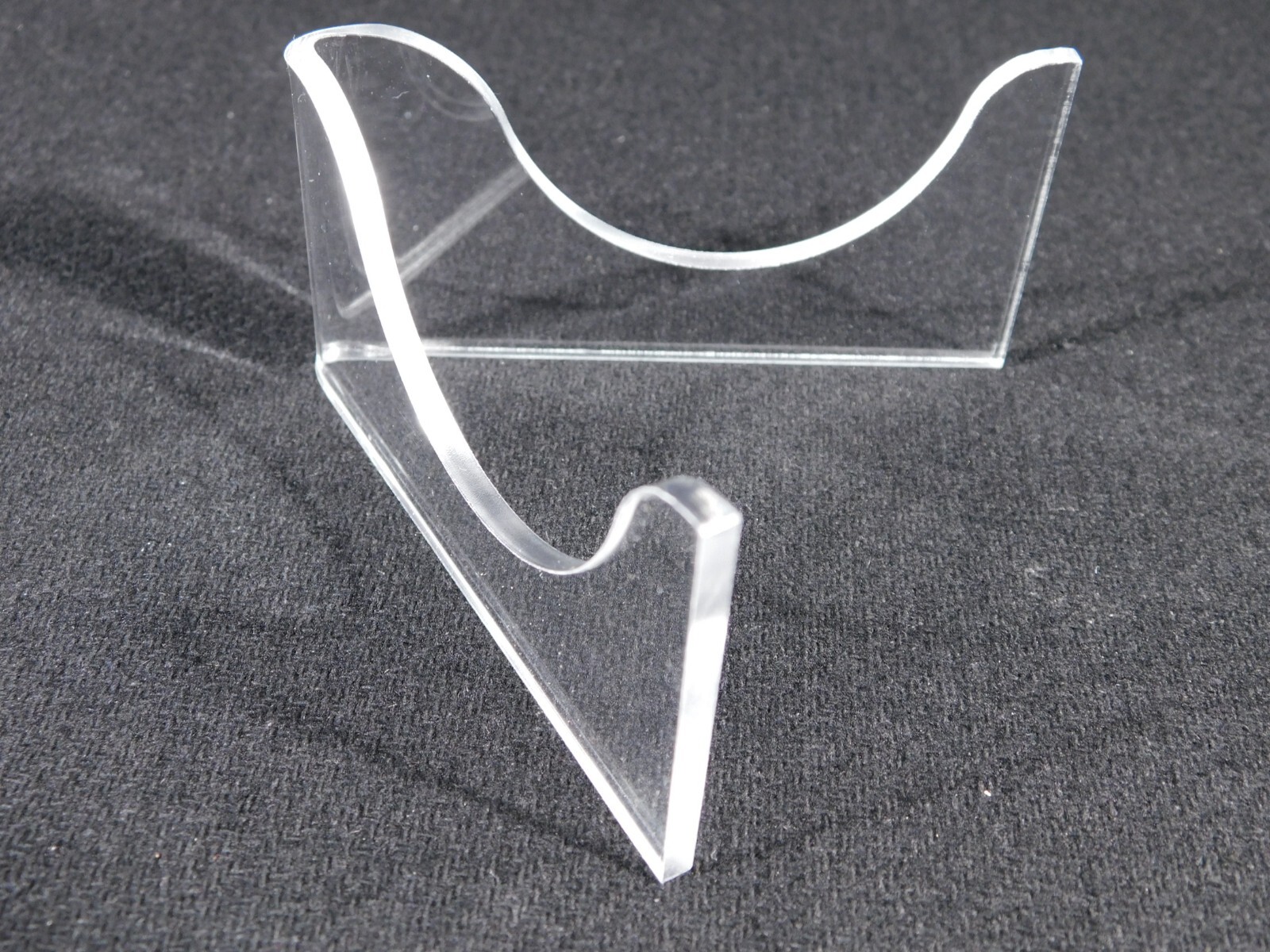 Easel Display Stand Medium Size Clear Lucite Low Profile C100