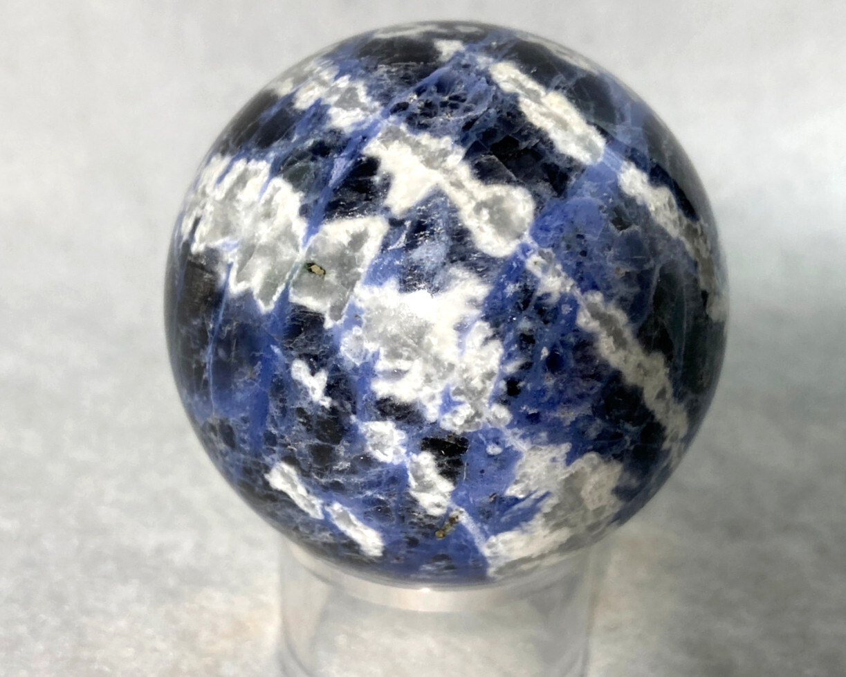 POLISHED SODALITE with STAND – 2 inches Dia.