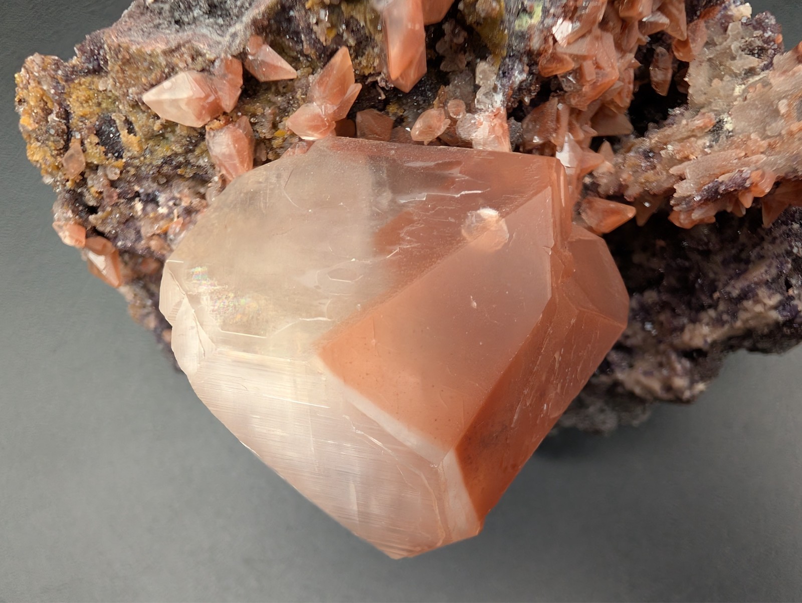 Calcite with Hematite – Hubei, China
