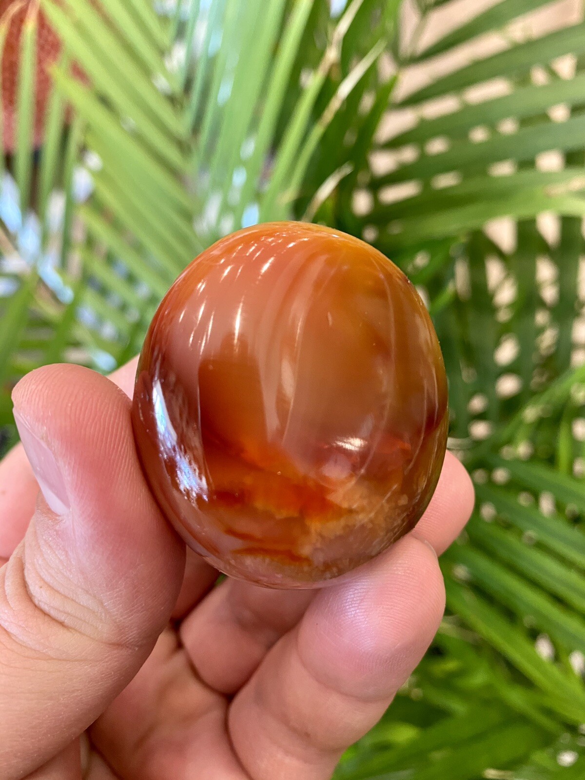 Carnelian Crystal Stone Healing Crystals Yoga Reiki Meditation Rock 2×1,5″ ZENDA