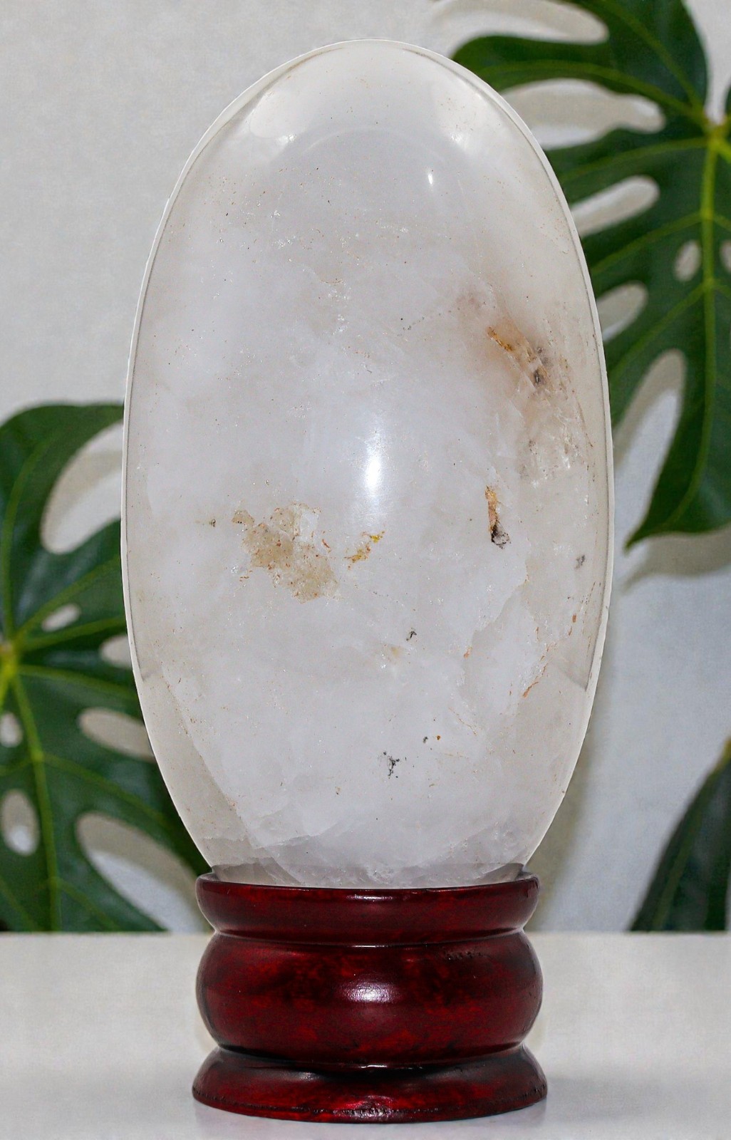 Large 150MM White Petalite Crystal Quartz Healing Decor Stone Gemstone Lingam