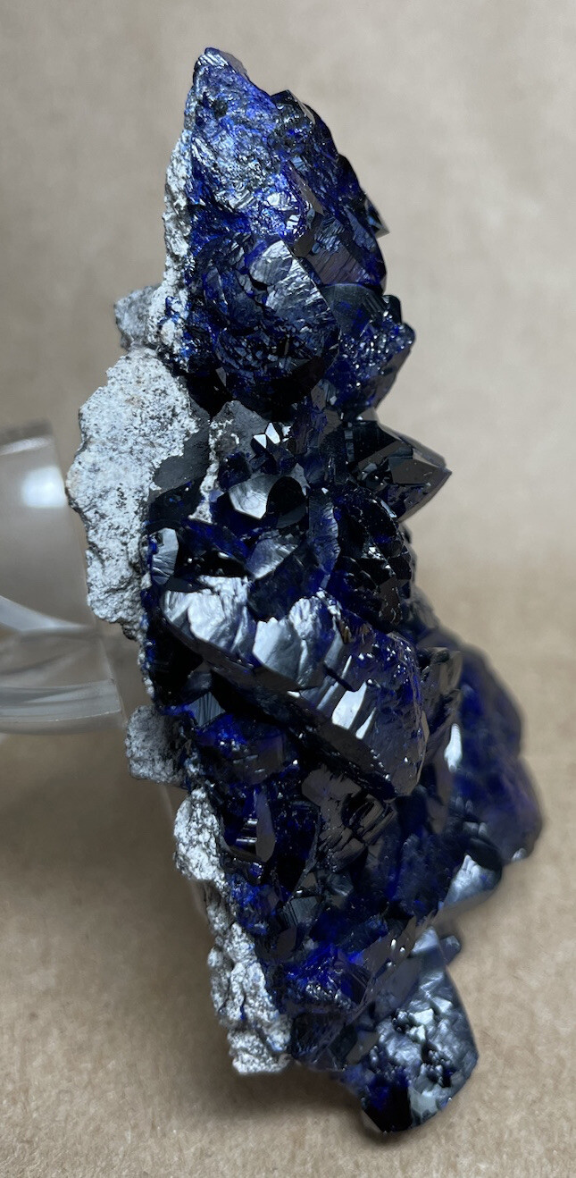 ~ 3 3/8” high x 1 3/4” x 7/8”, AZURITE, Milpillas Mine, Mexico