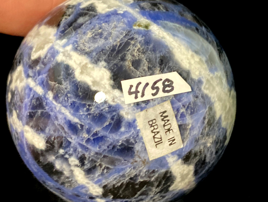 POLISHED SODALITE with STAND – 2 inches Dia.