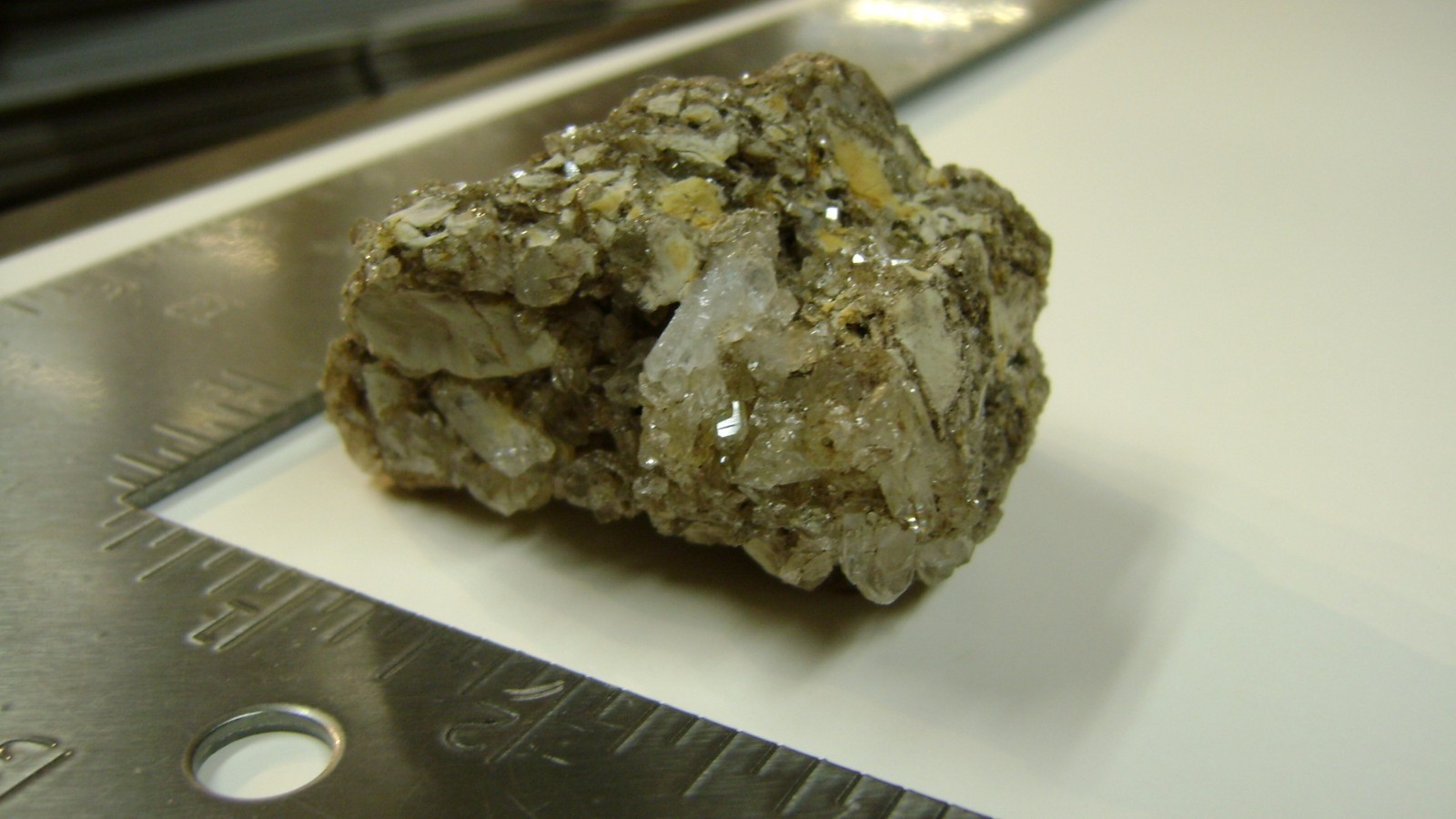 2 1/2″ X 2 1/2″ Crystal Quartz Cluster 2 sided on Matrix – Poughkeepsie, NY.