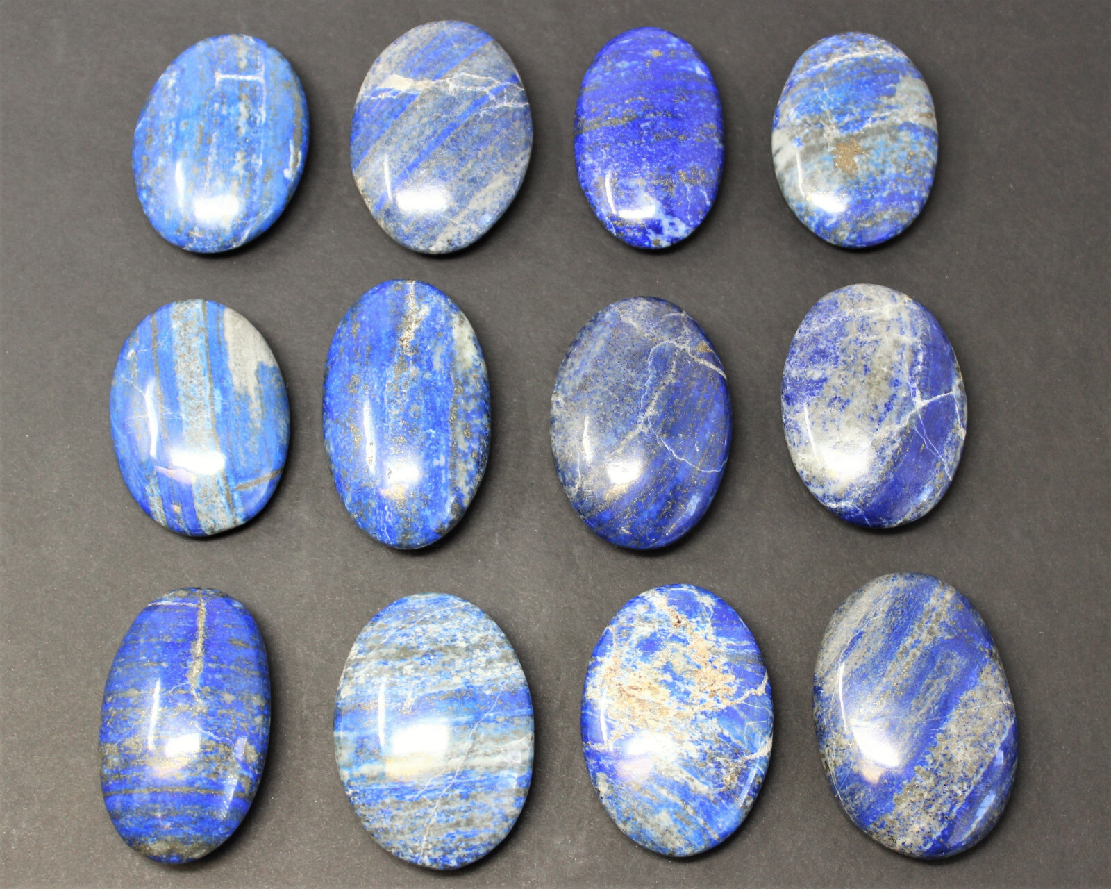 Lapis Palm Stone MEDIUM, 2.5 – 3″ (Lapis Lazuli Polished Gemstone Worry Stone)