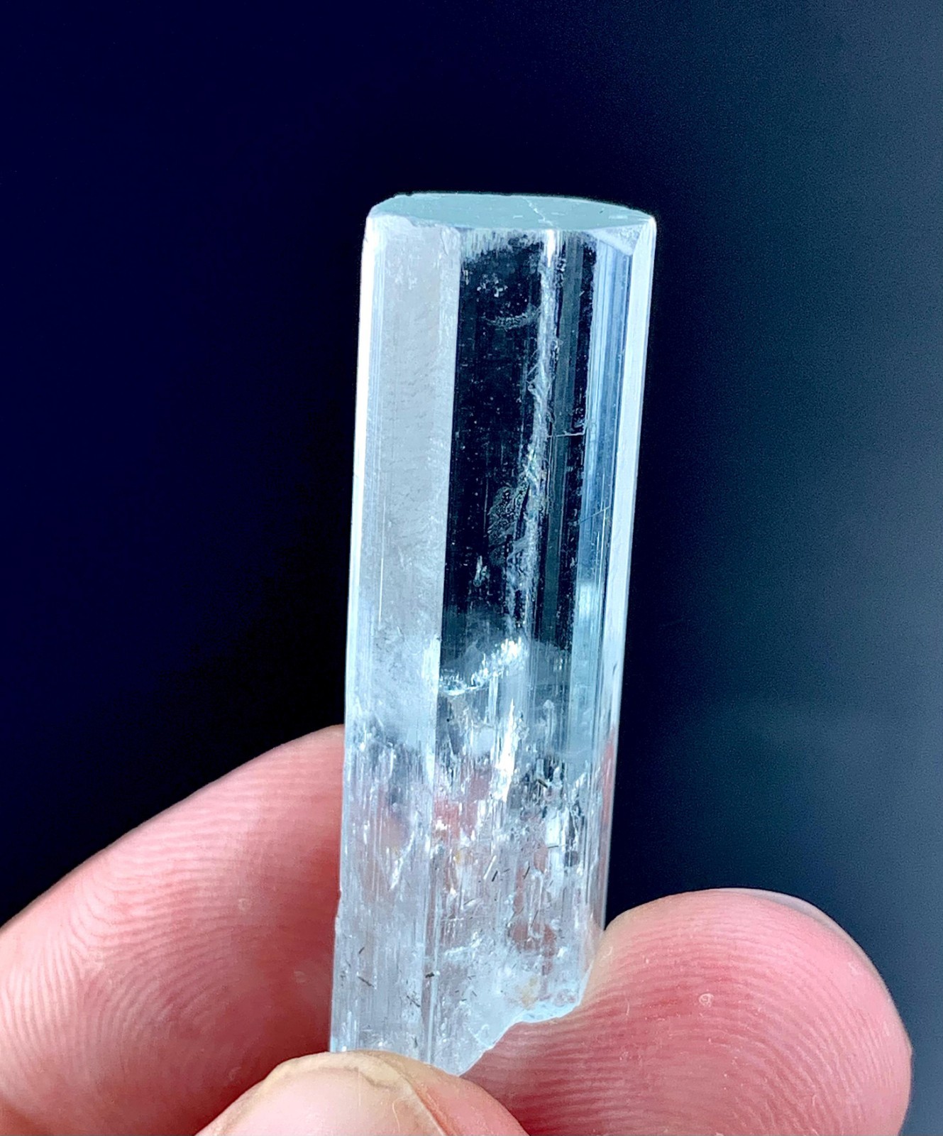35 Carat Natural Blue Aquamarine Crystal From Shigar Valley Pakistan
