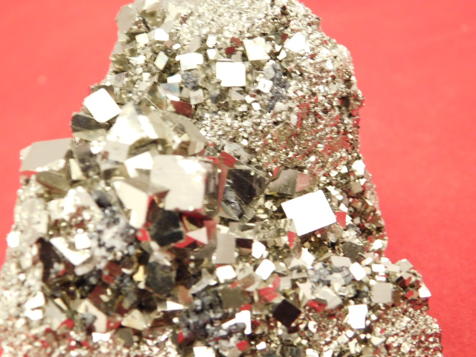 wOw! LARGER! Nice and 100% Natural Pyrite CUBE Cluster Peru 529gr