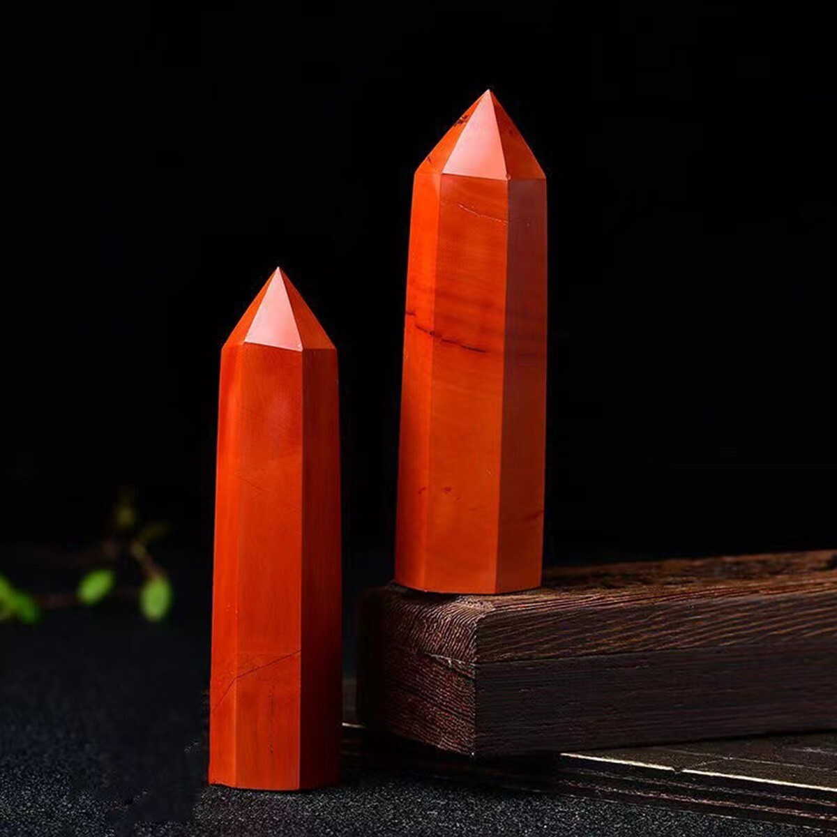 3.15″-3.54″ Natural Red Jasper Crystal Tower Healing Crystal Obelisk Energy Gift