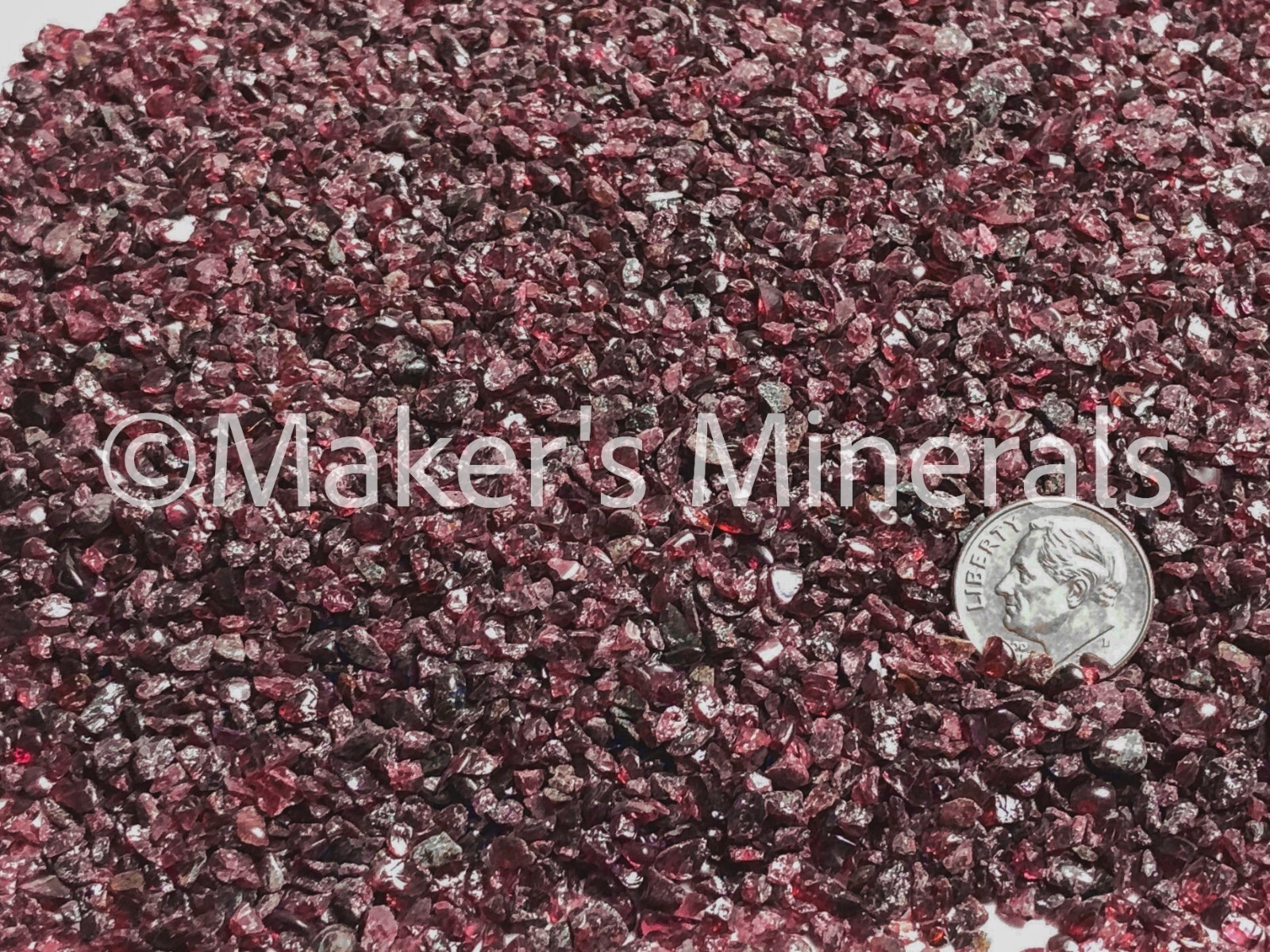 Crushed Red Garnet Chips from India, 2mm-4mm for Resin Art, Terrariums, Crafts