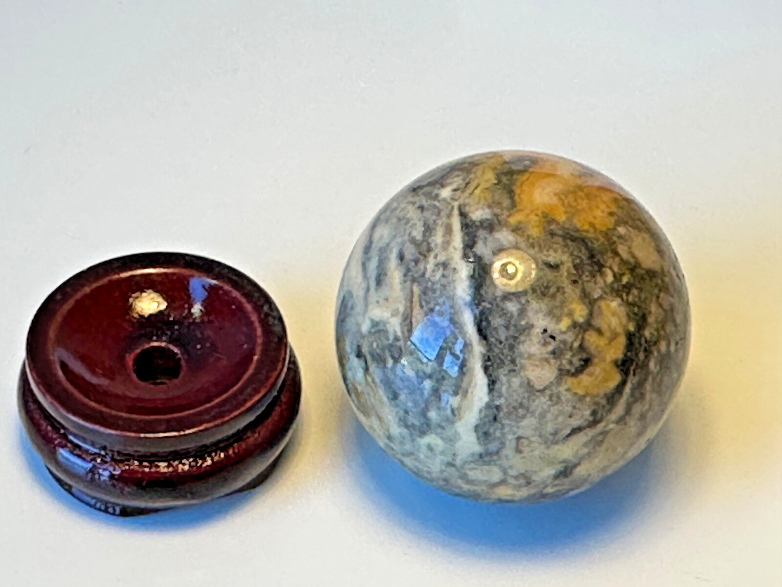Crazy Lace Agate Sphere Marble Natural Gemstone from KALIFANO