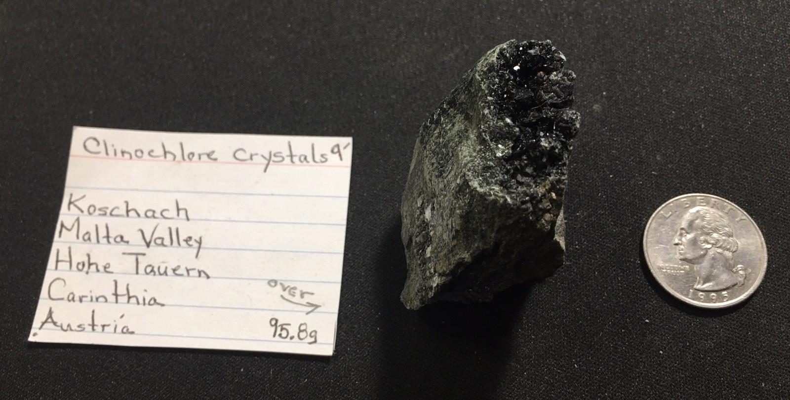 Clinochlore Crystals￼, Koschach, Malta Valley, Hope Tauren, Corinthia, Austria