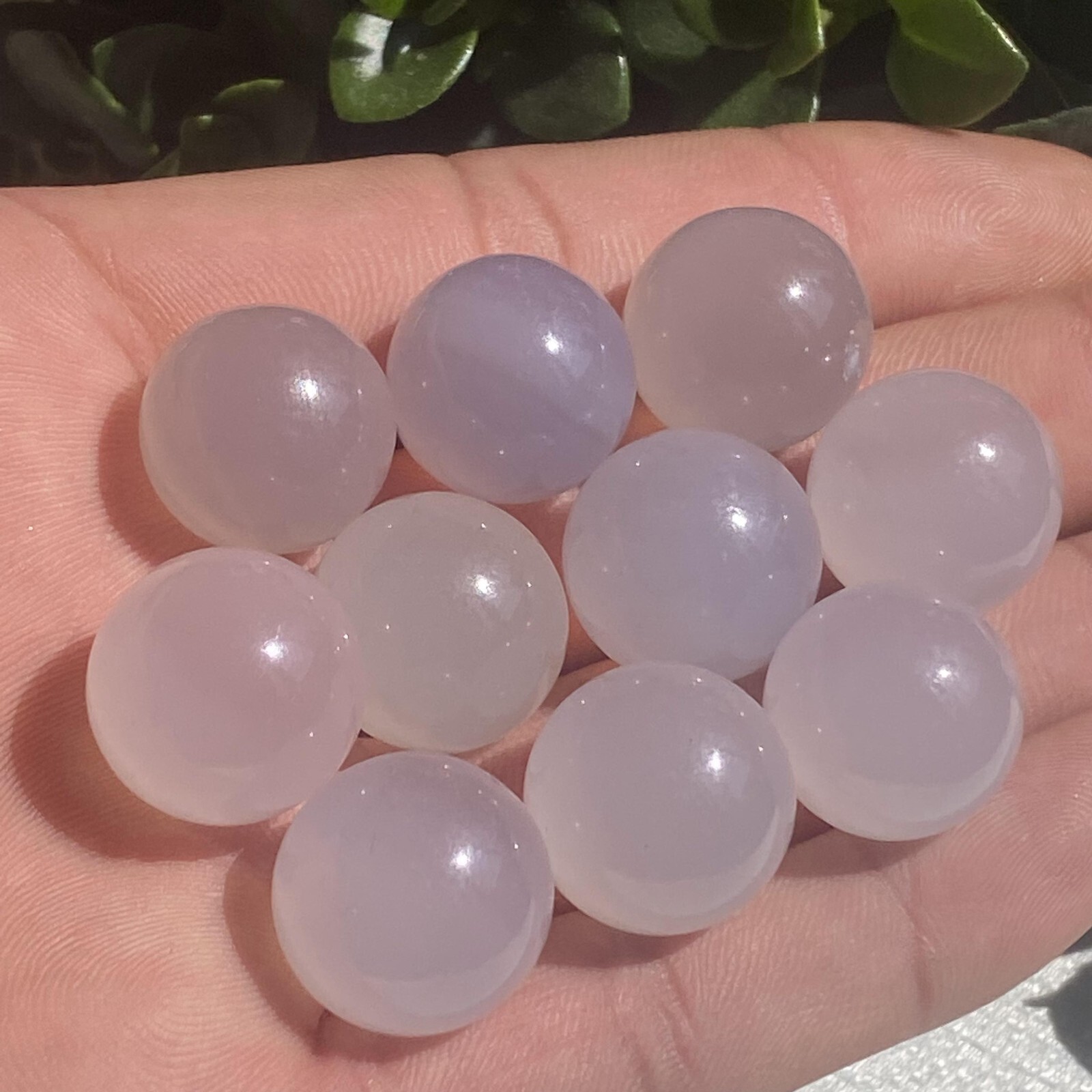 20pcs Wholesale Natural Grey agate Ball Quartz Crystal 15mm+ Sphere Reiki Gem