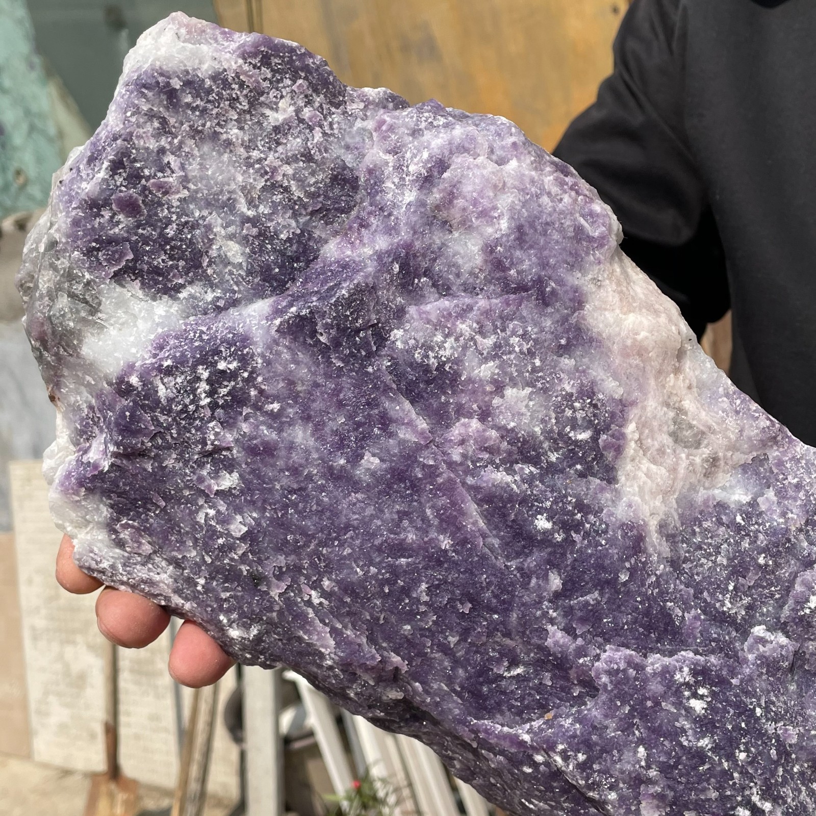 5450g Large Natural Purple Lilac Jade Raw Stone Quartz Mineral Specimen